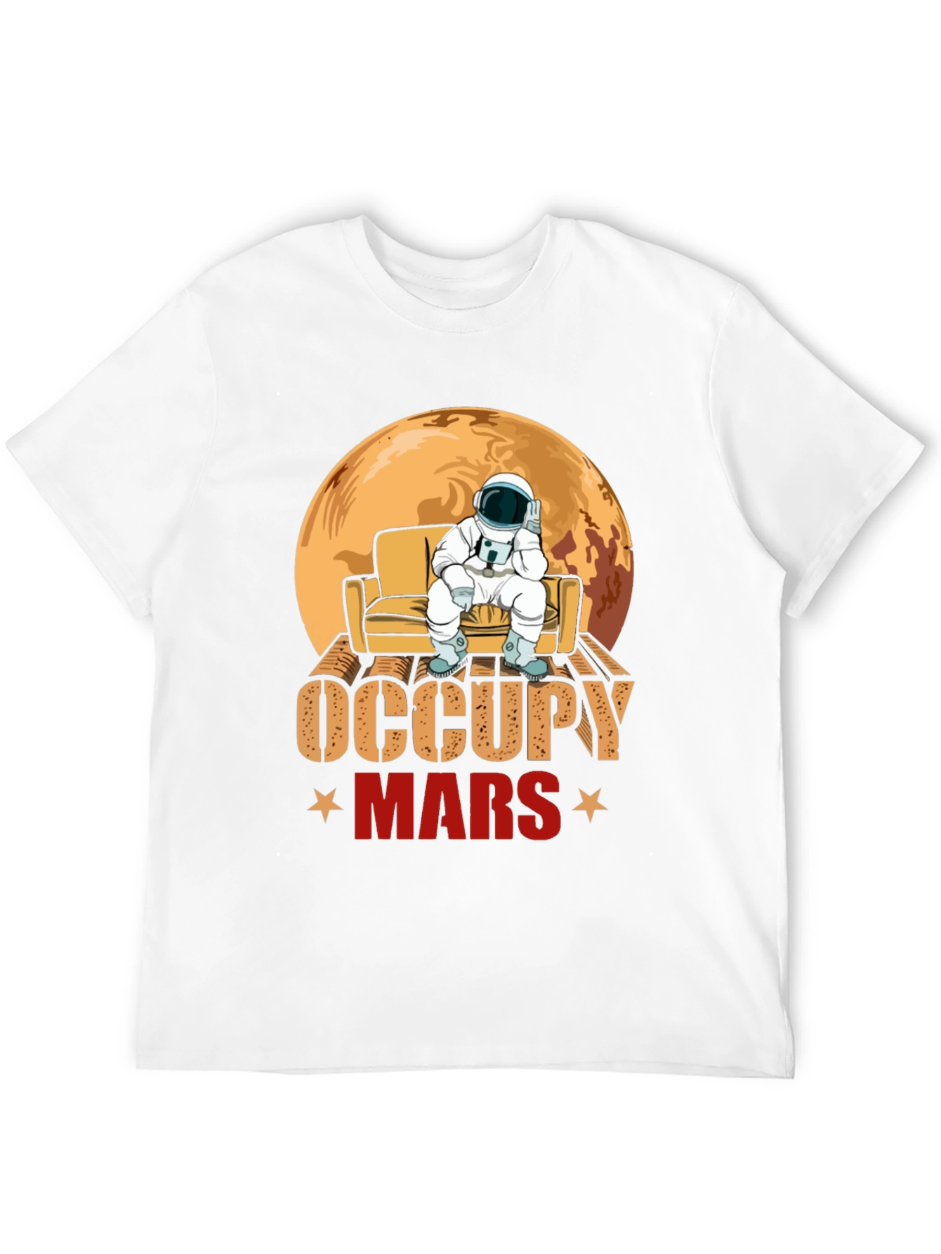 Occupy Mars Astronaut Graphic T-Shirt