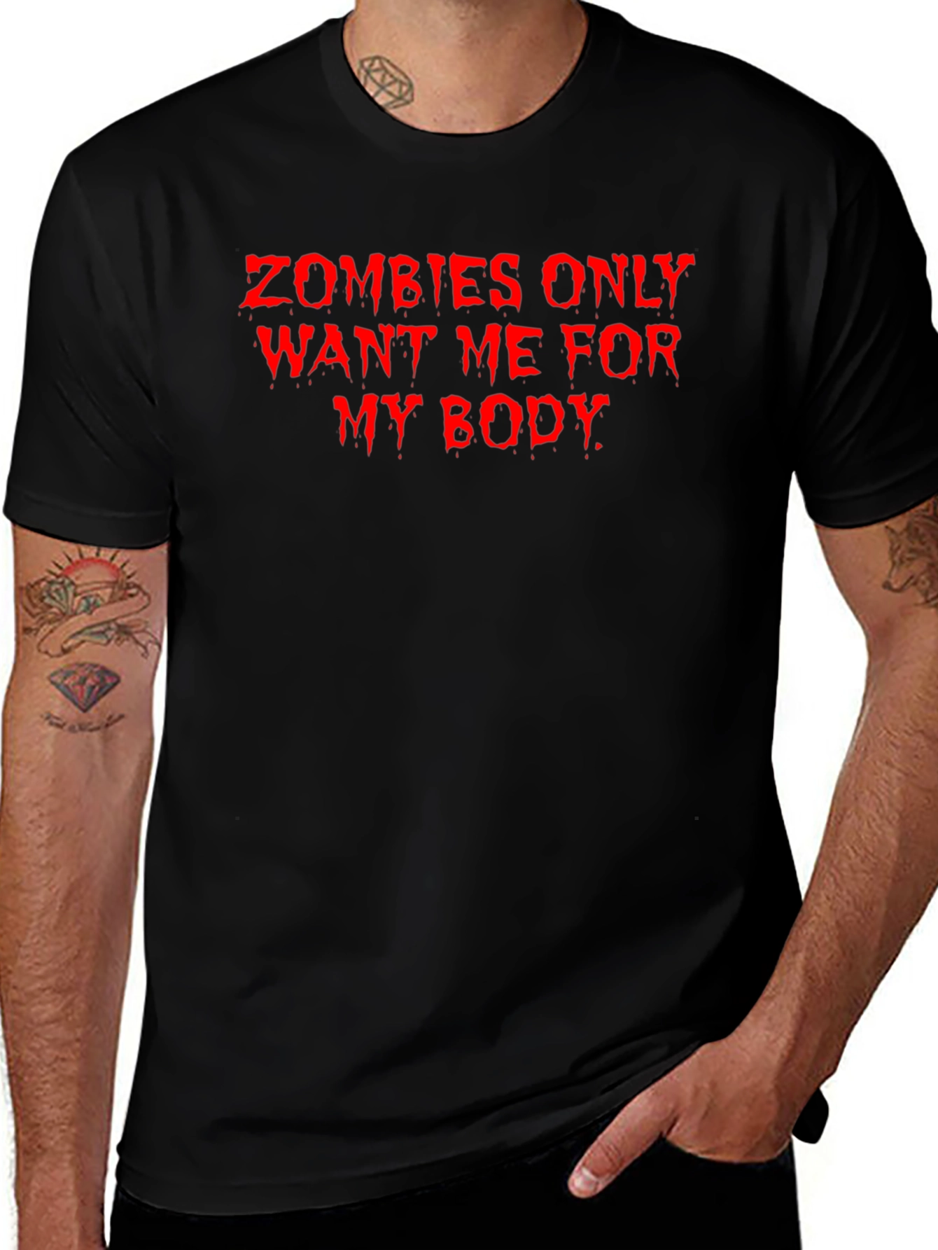 Zombies Want Me For My Body Graphic Tee