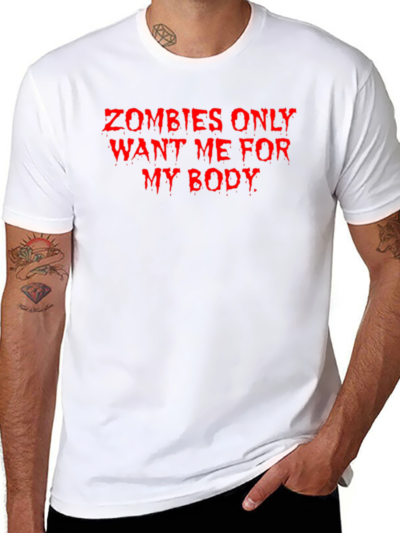 Zombies Want Me For My Body Graphic Tee
