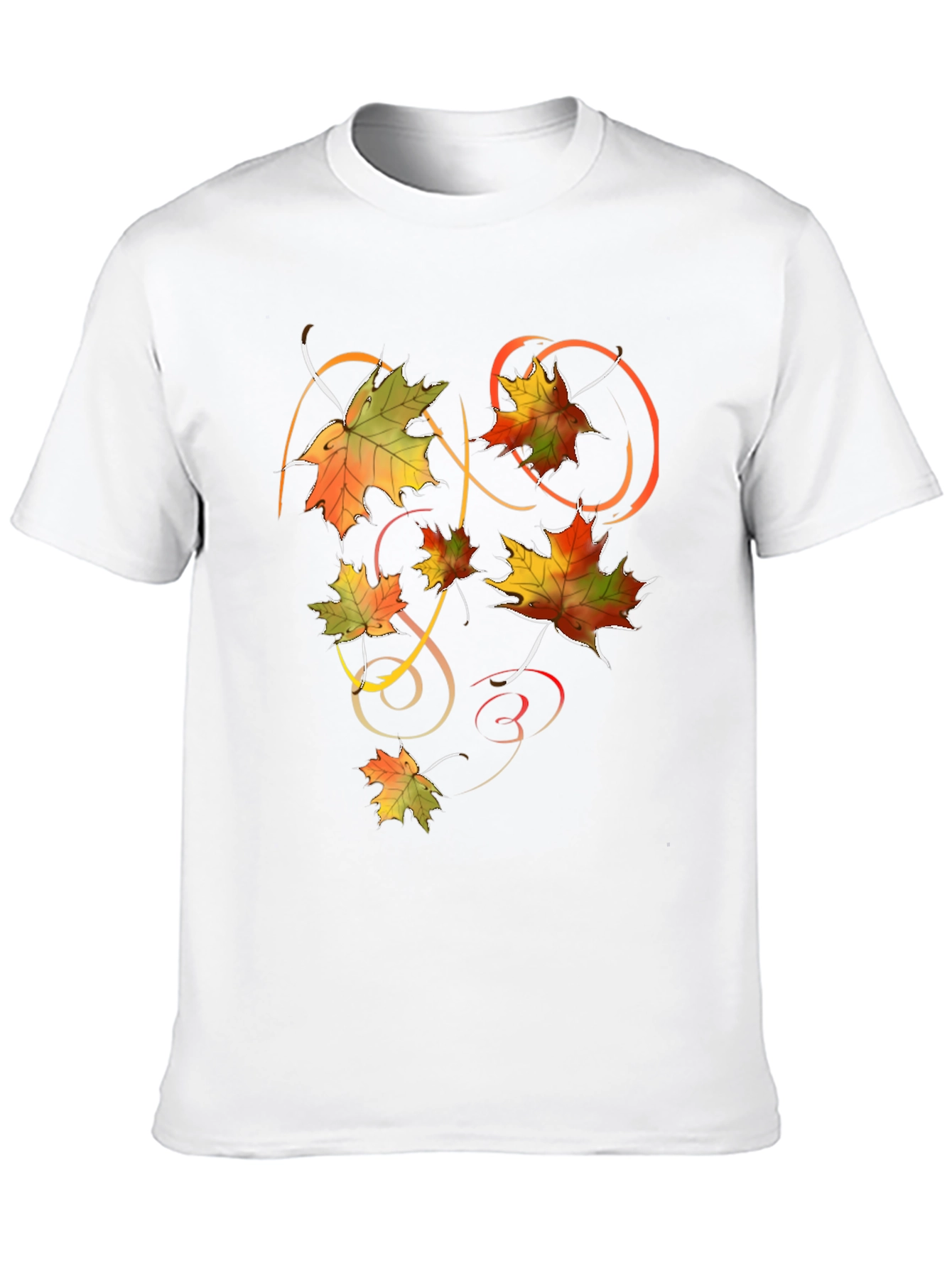 Autumn Leaves Graphic T-Shirt - Stylish Fall Design