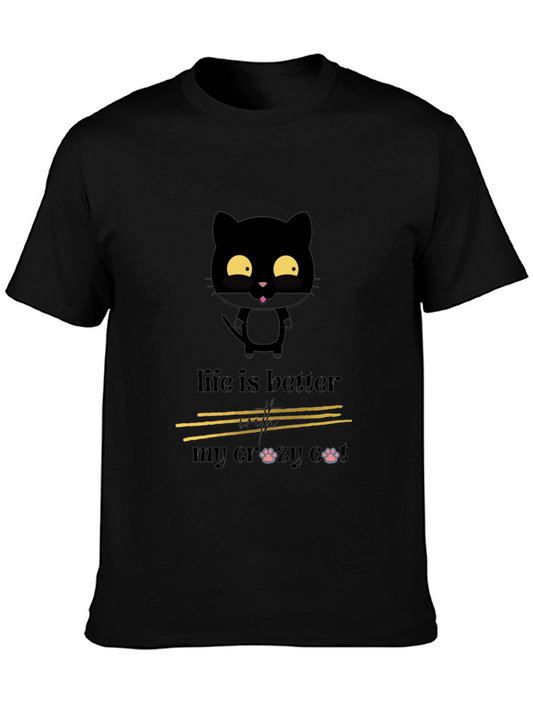 Crazy Cat Lover Tee - Life is Better
