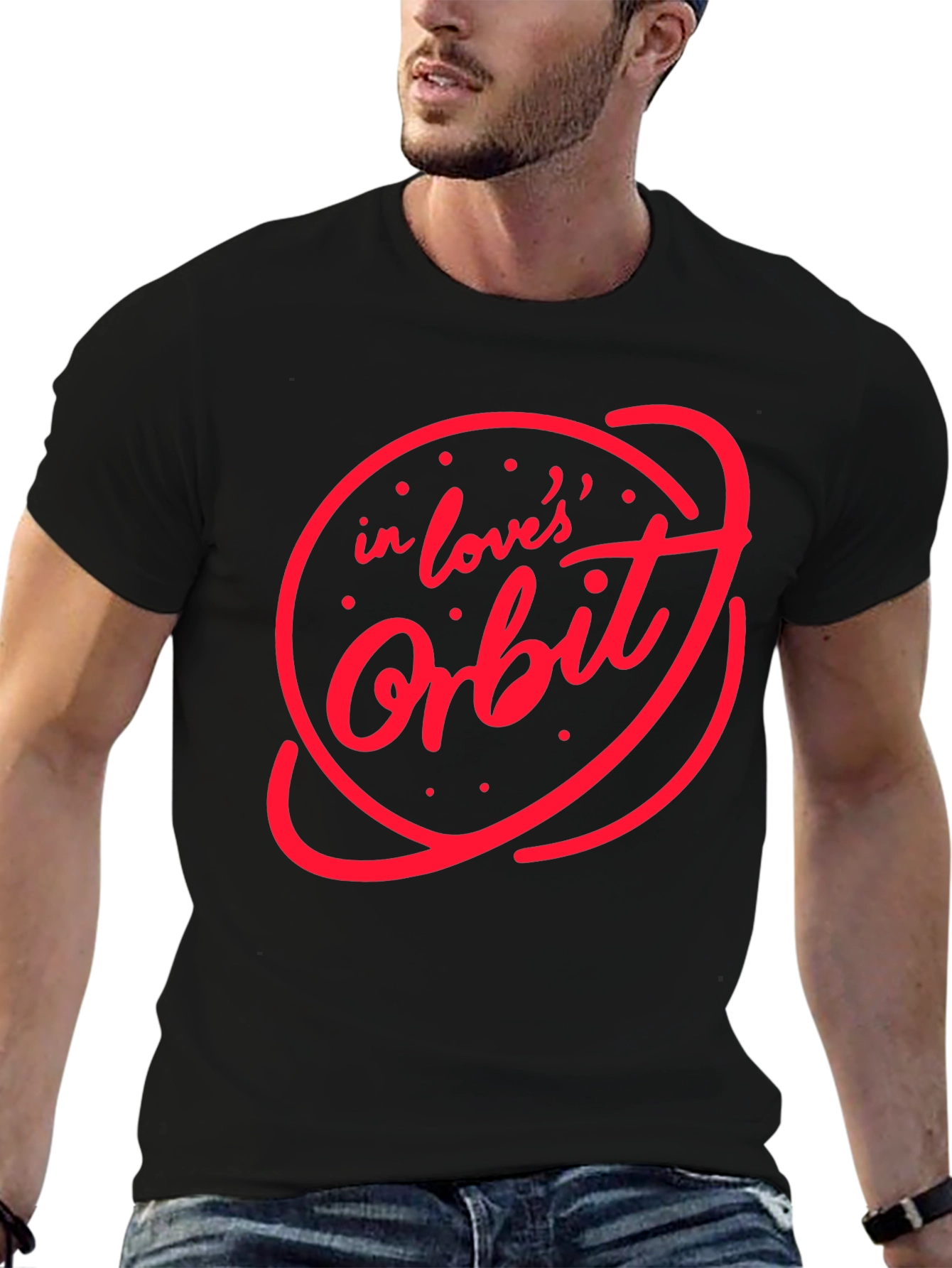 In Loves Orbit Graphic Tee - Black