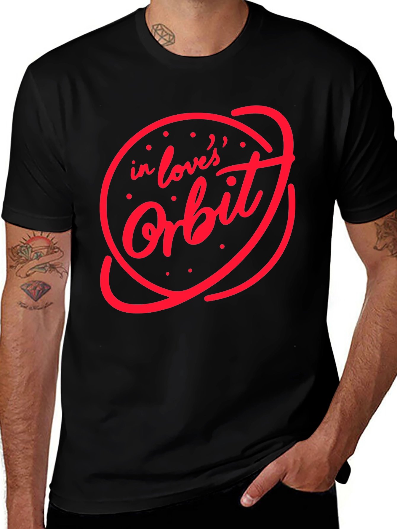 In Loves Orbit Graphic Tee - Black