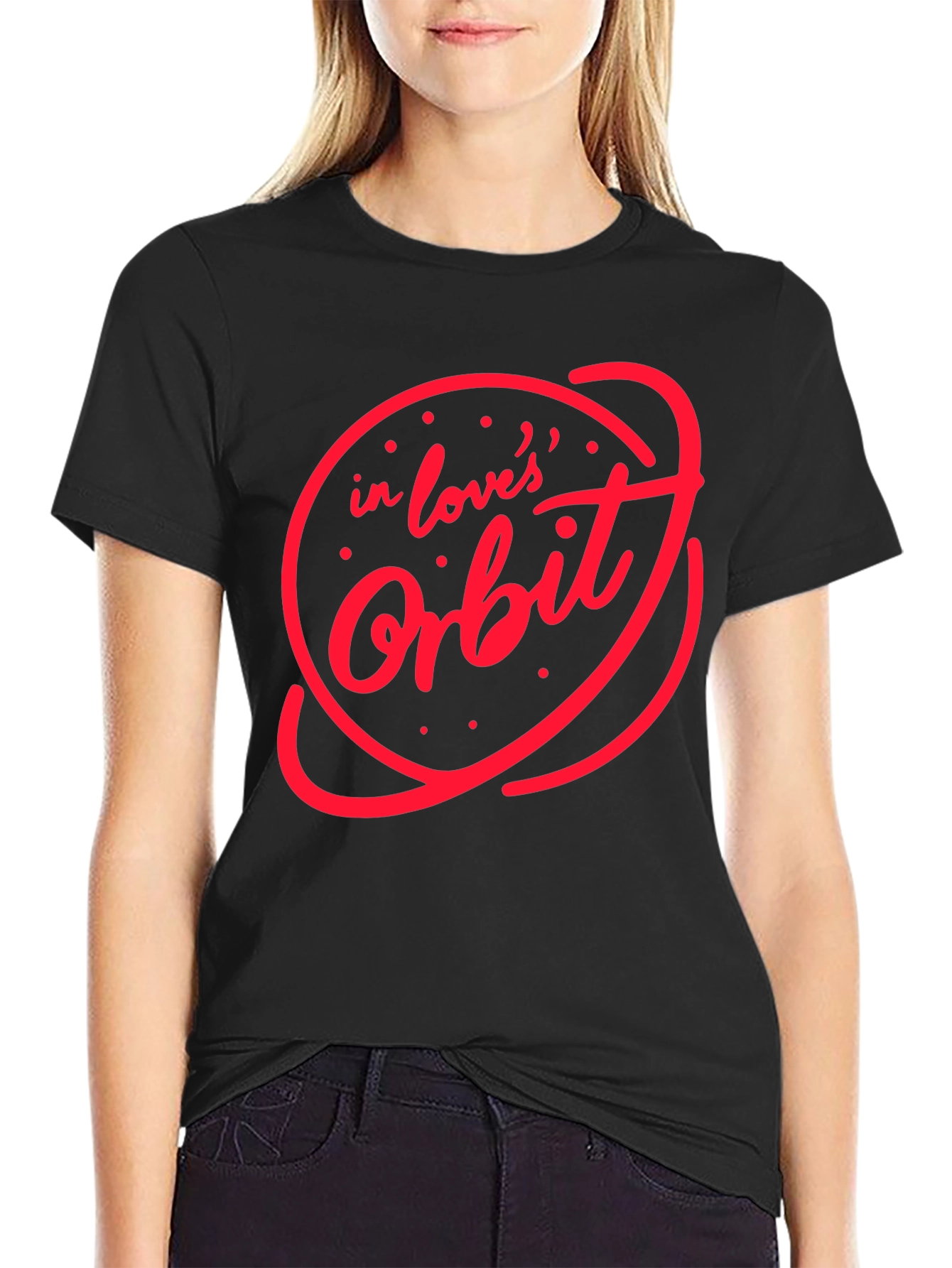 In Loves Orbit Graphic Tee - Black