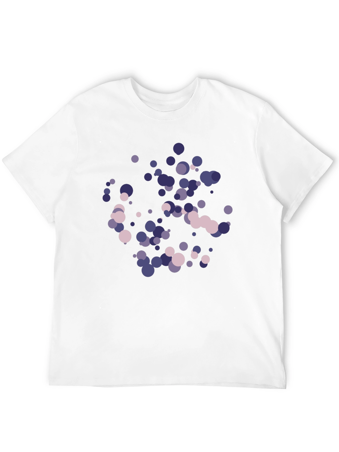 Abstract Dots Graphic Black T-Shirt
