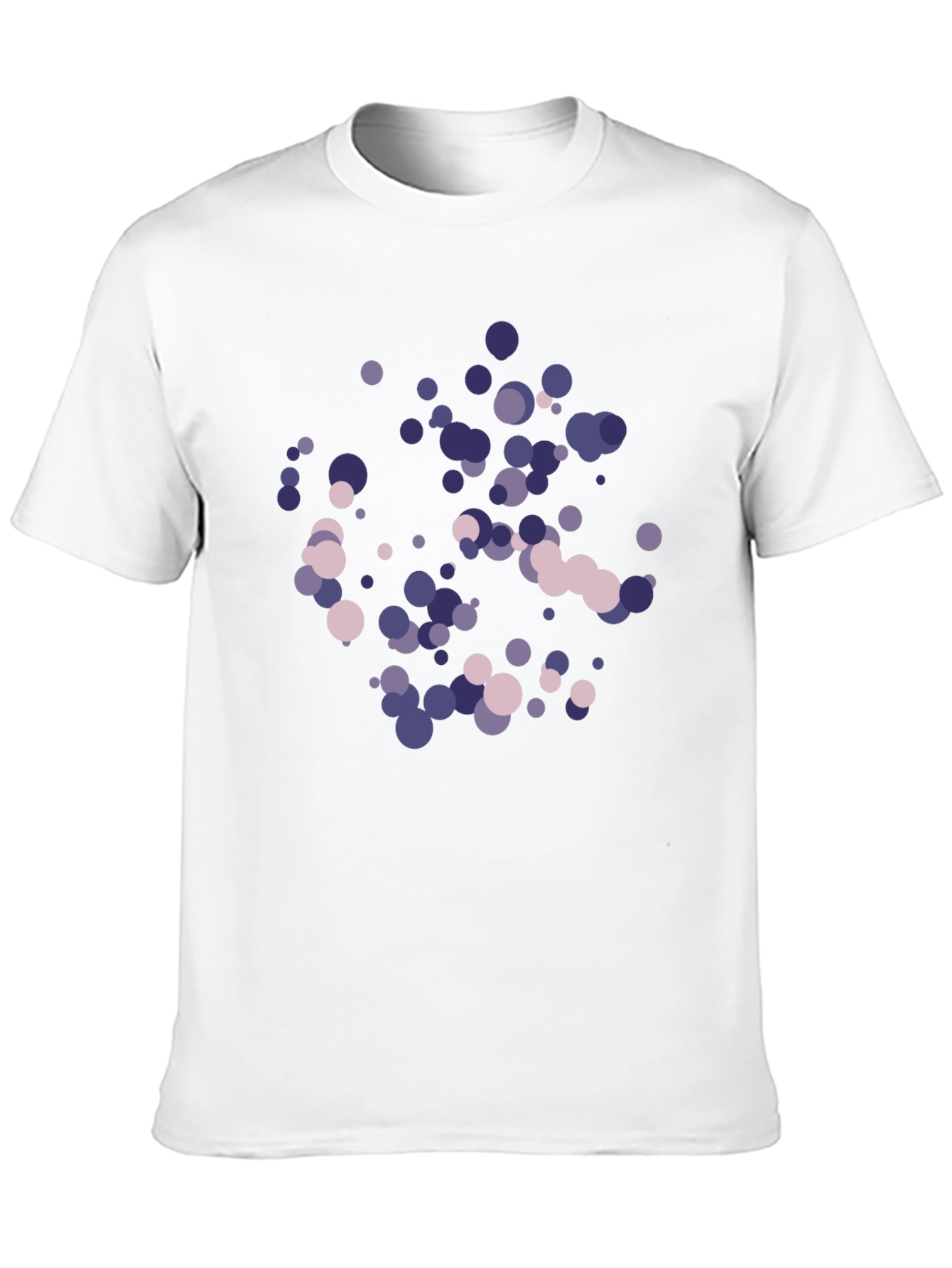 Abstract Dots Graphic Black T-Shirt