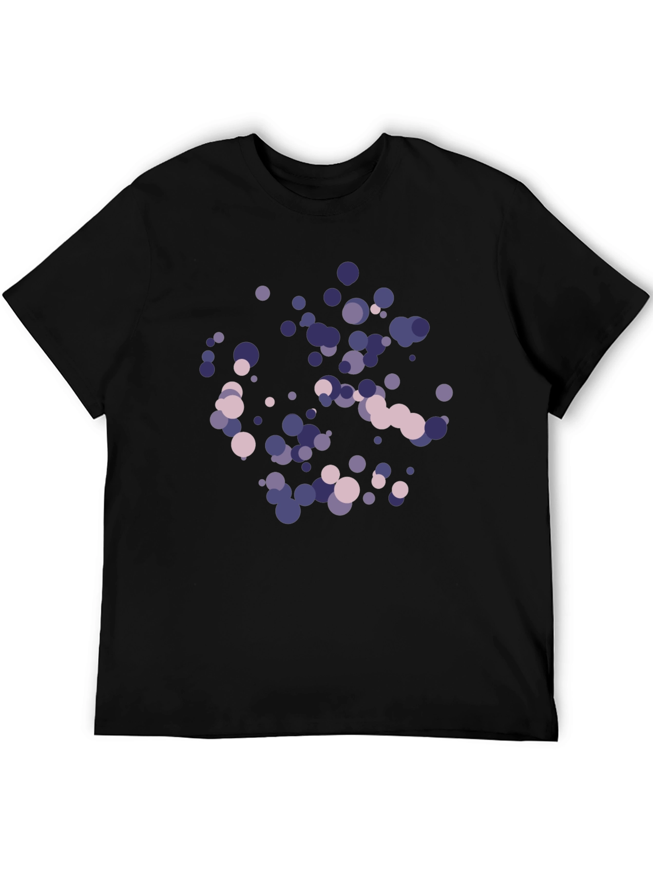 Abstract Dots Graphic Black T-Shirt