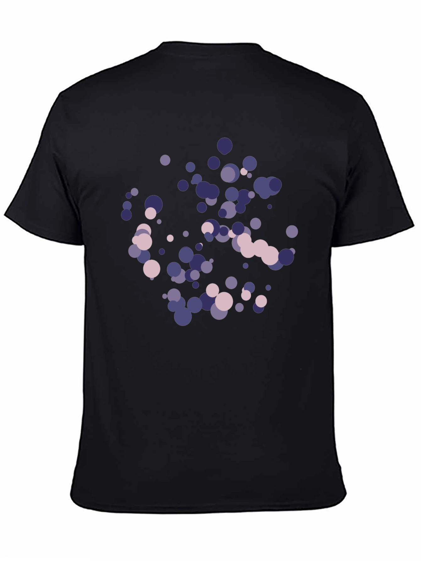 Abstract Dots Graphic Black T-Shirt