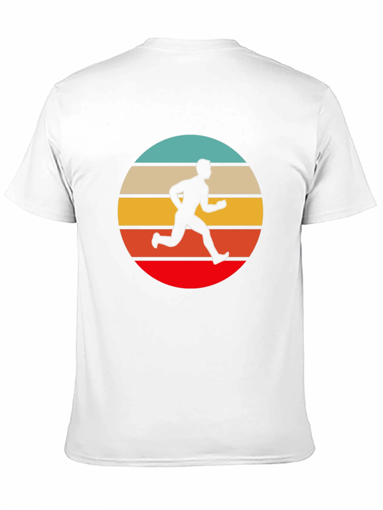 Retro Runner Graphic Tee - Black Cotton T-Shirt