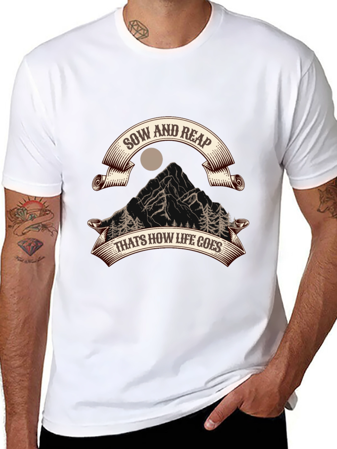 Sow and Reap Black Graphic Tee
