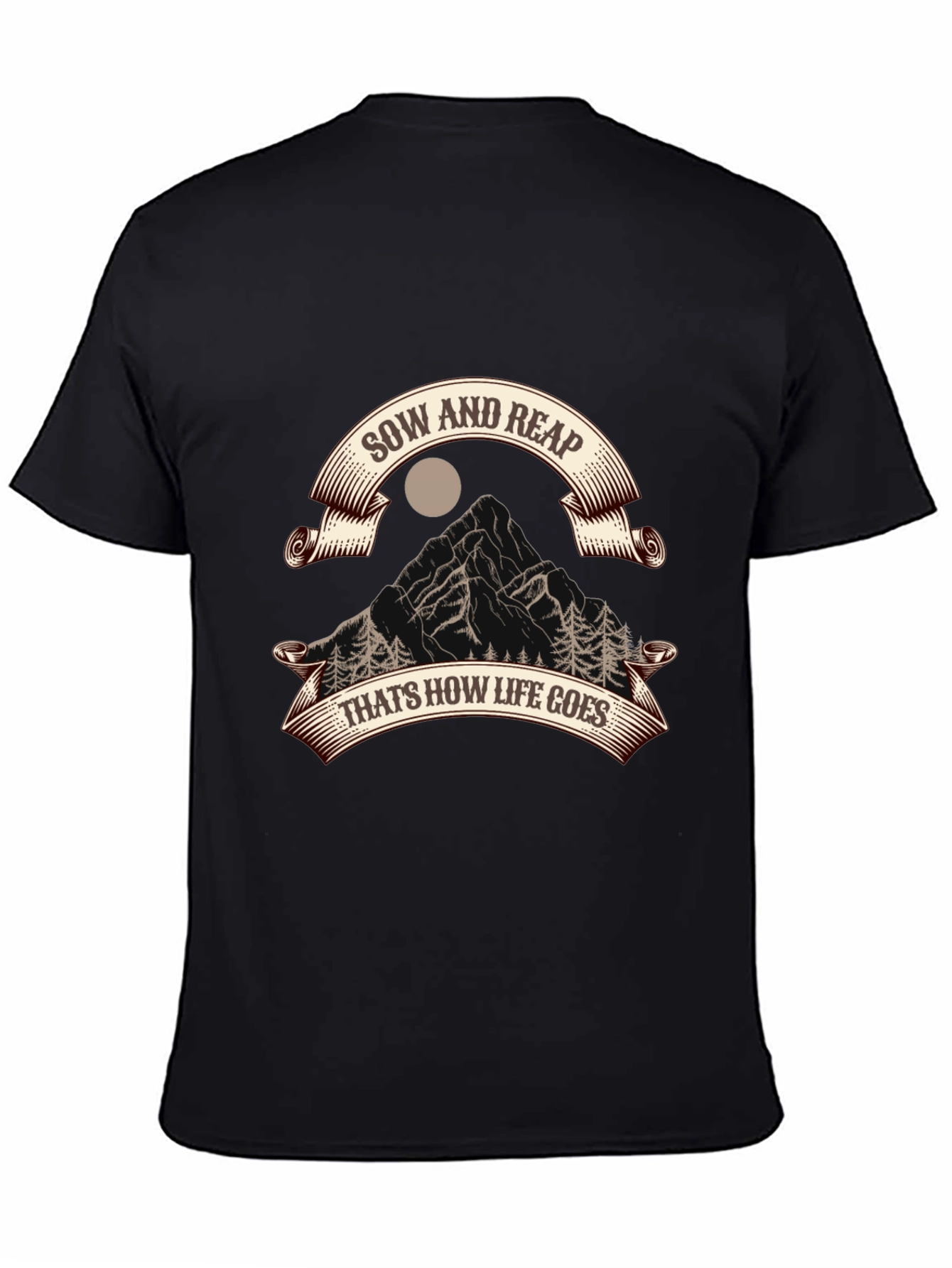 Sow and Reap Black Graphic Tee