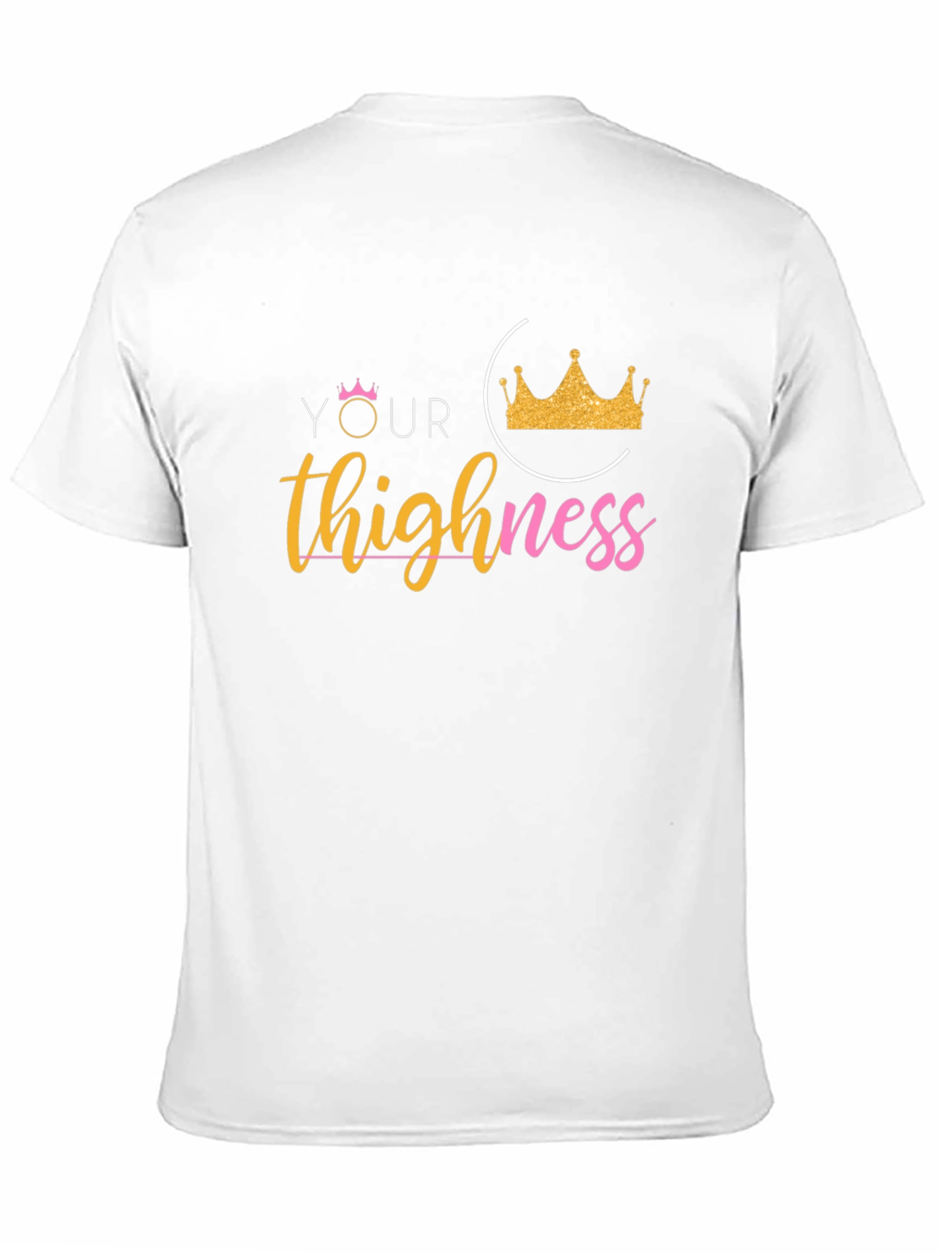 Your Thighness Graphic Tee - Black Casual T-Shirt