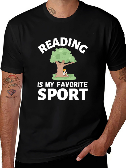 Reading Is My Favorite Sport Graphic Tee