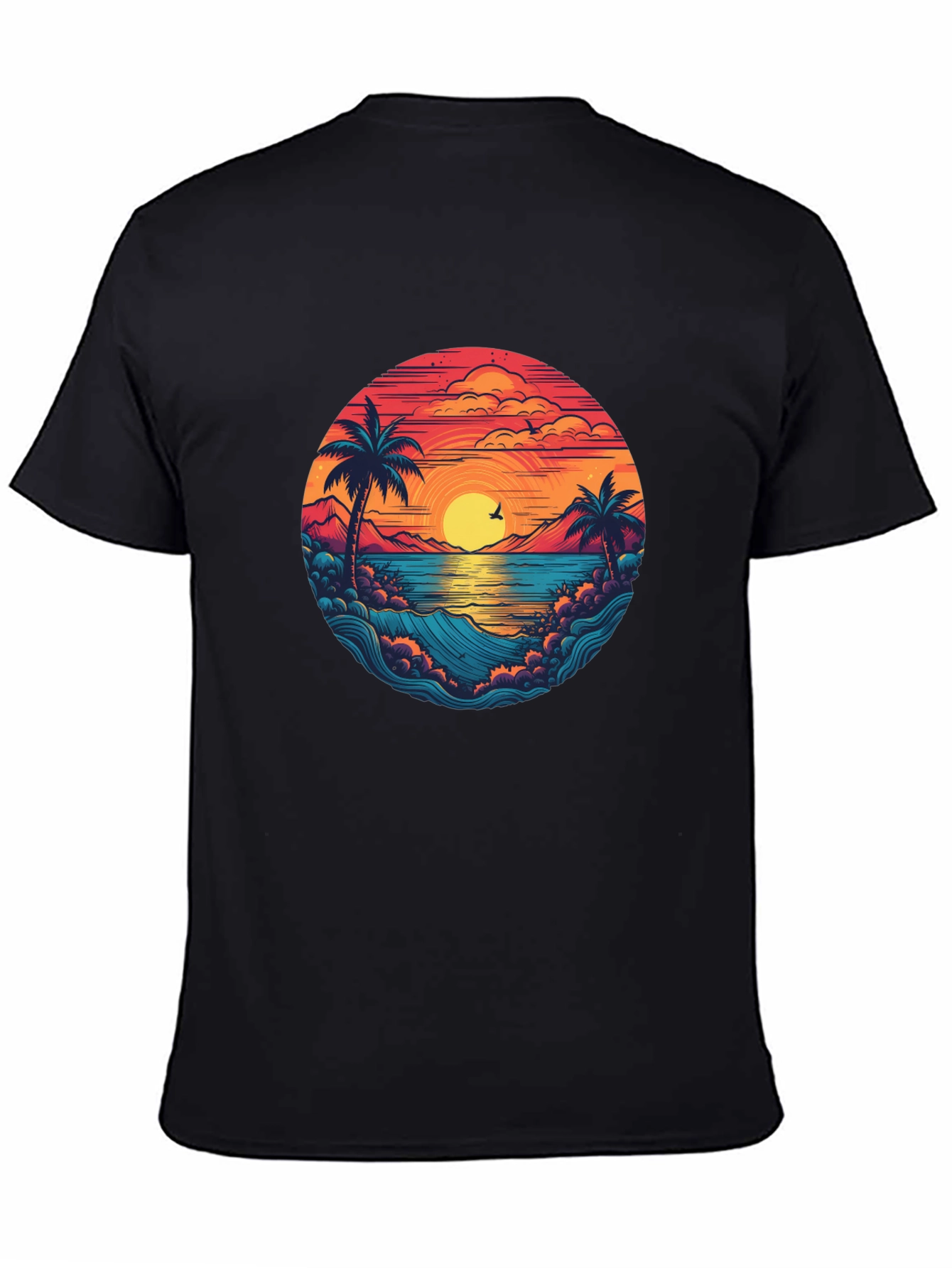 Sunset Beach Graphic Tee - Stylish Vacation Vibes