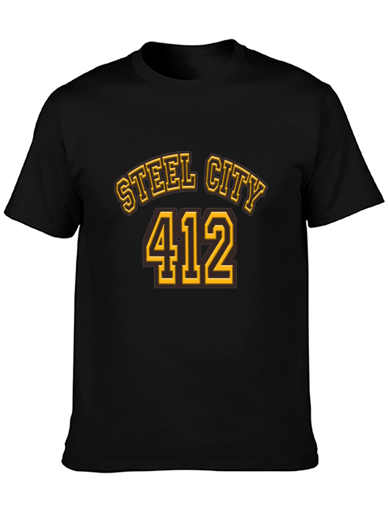 Steel City 412 Black T-Shirt