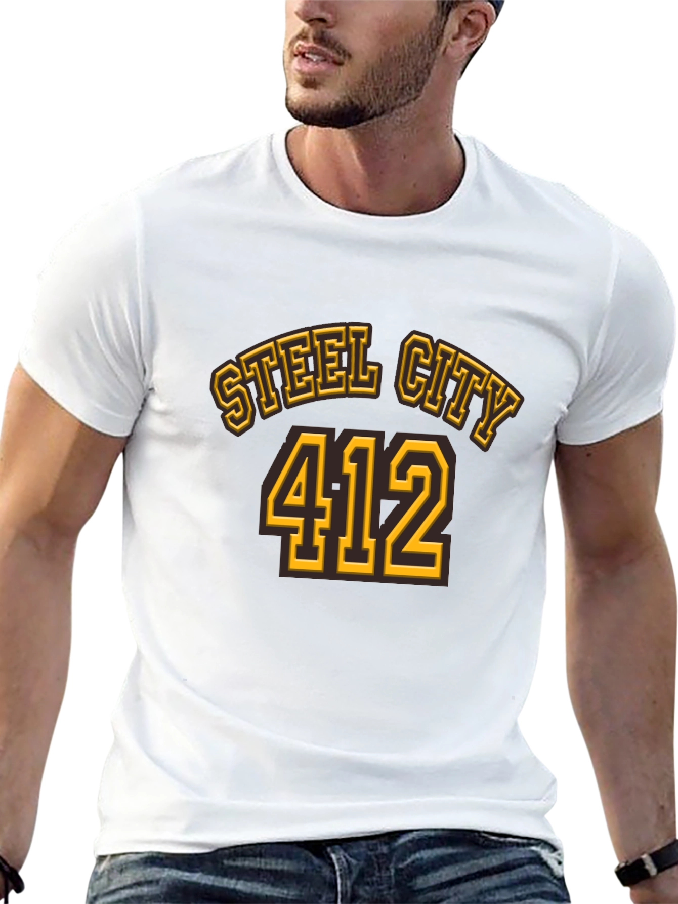 Steel City 412 Black T-Shirt