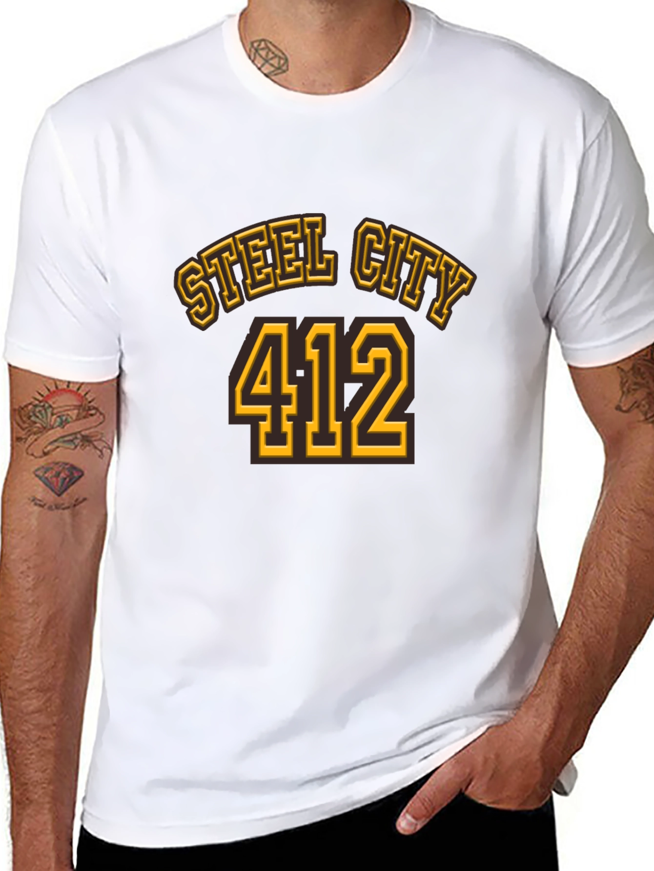 Steel City 412 Black T-Shirt