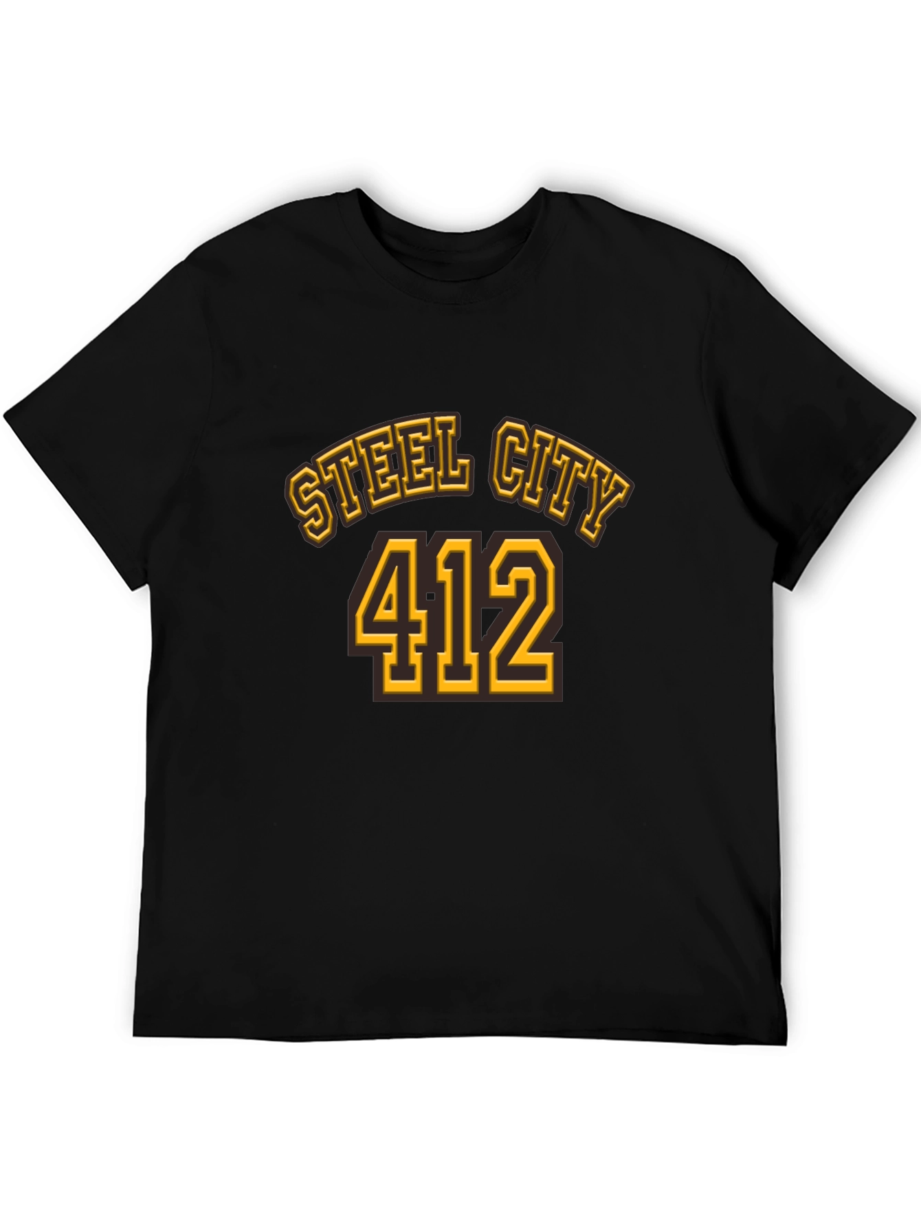 Steel City 412 Black T-Shirt