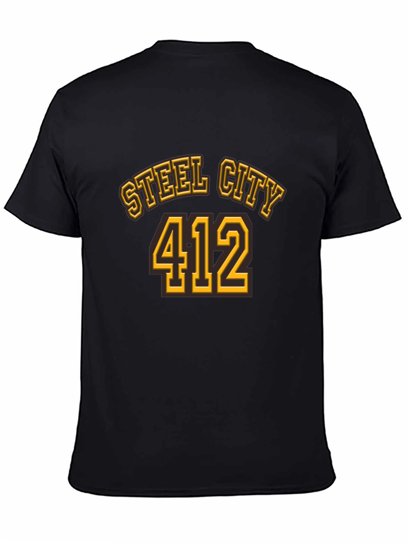 Steel City 412 Black T-Shirt