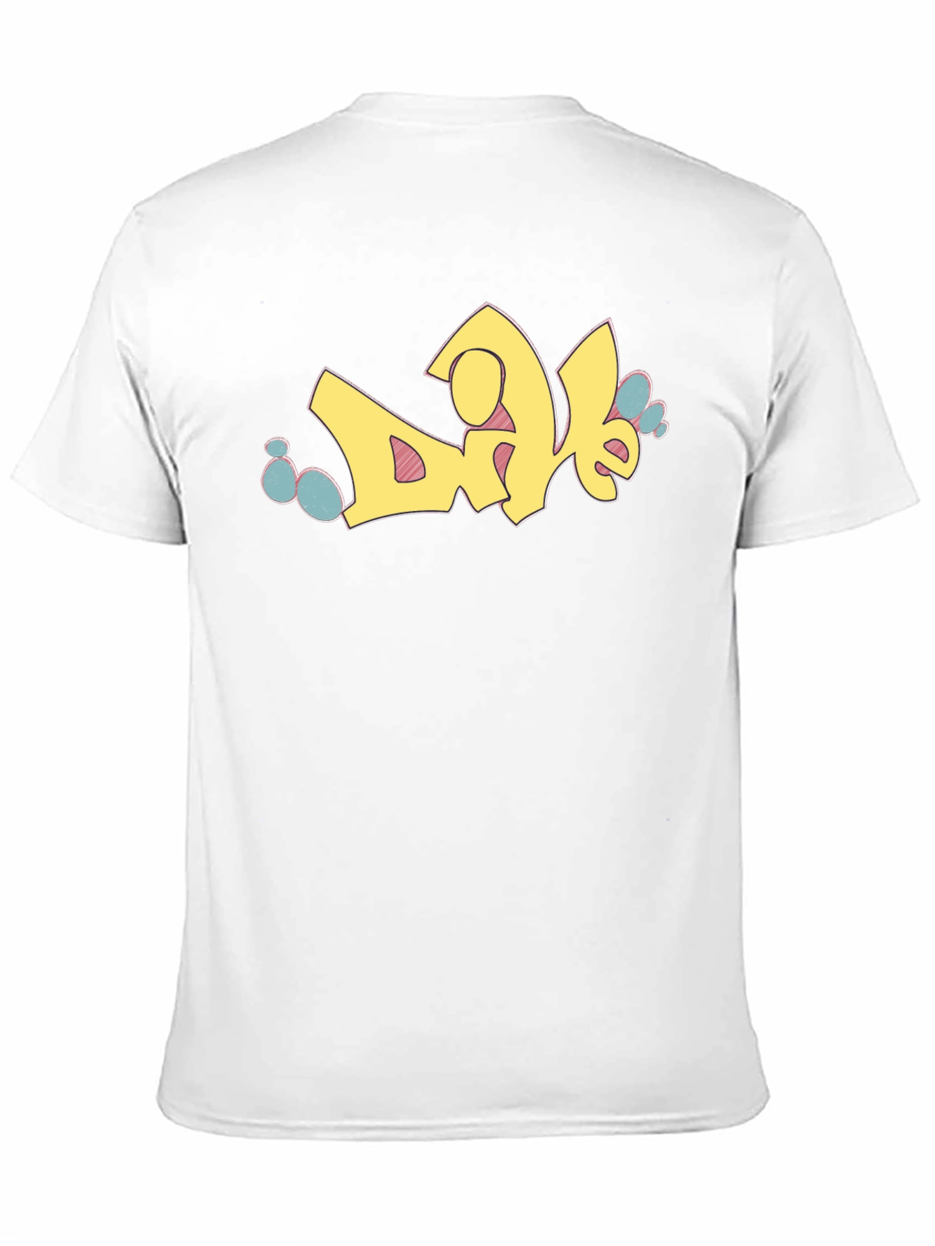 Graffiti Style Graphic Print Black T-Shirt