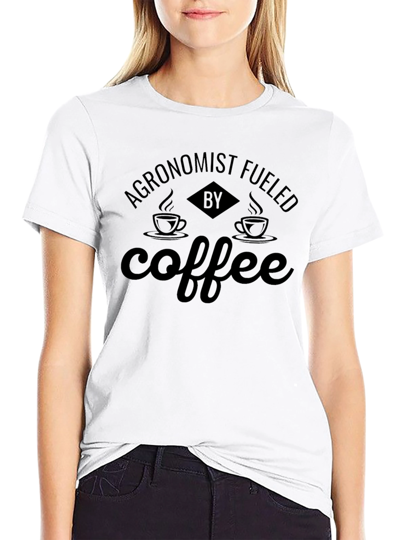 Agronomist Fueled by Coffee Black T-Shirt