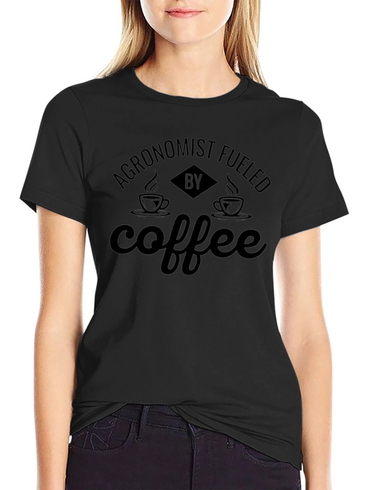 Agronomist Fueled by Coffee Black T-Shirt
