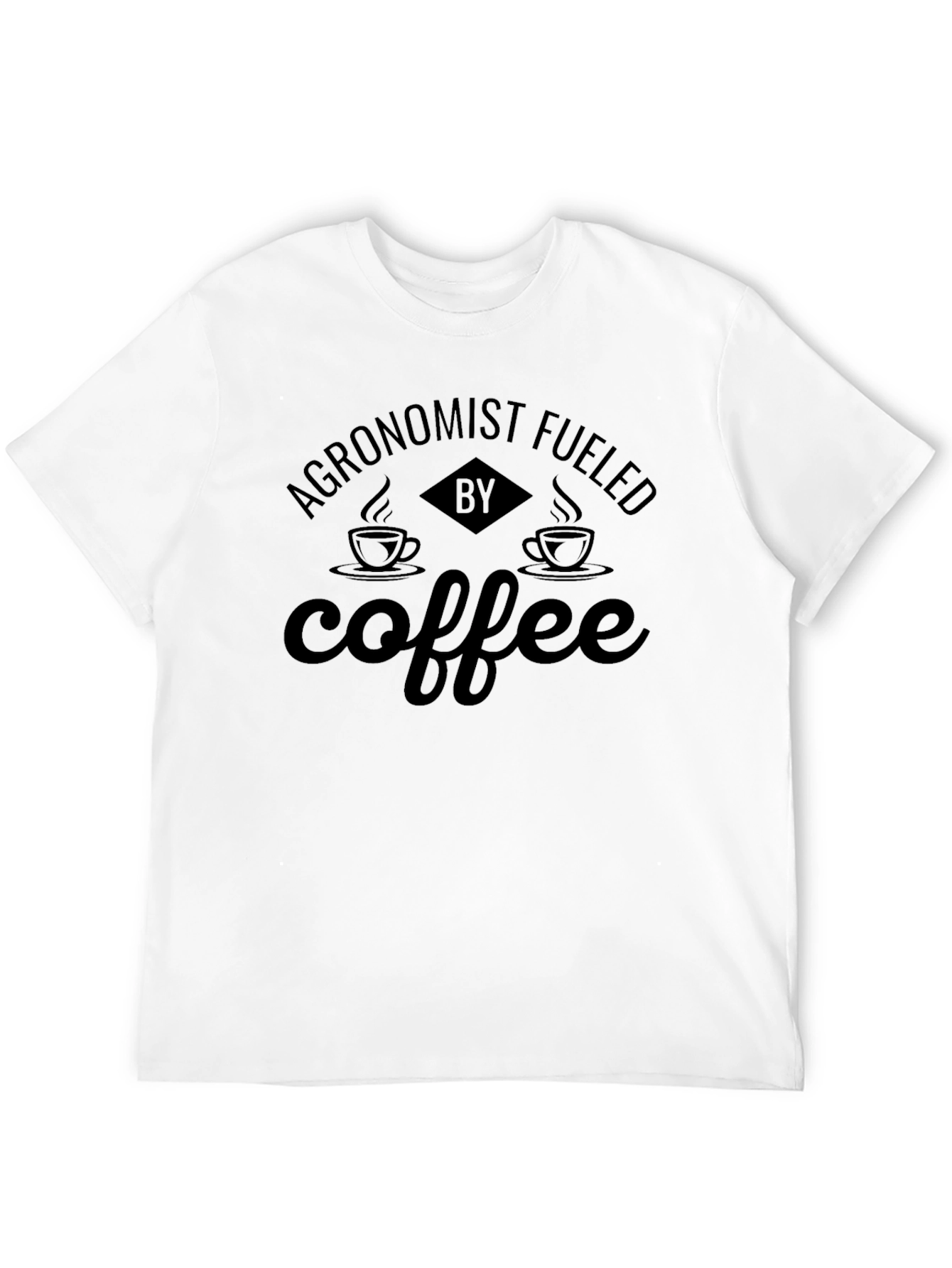 Agronomist Fueled by Coffee Black T-Shirt