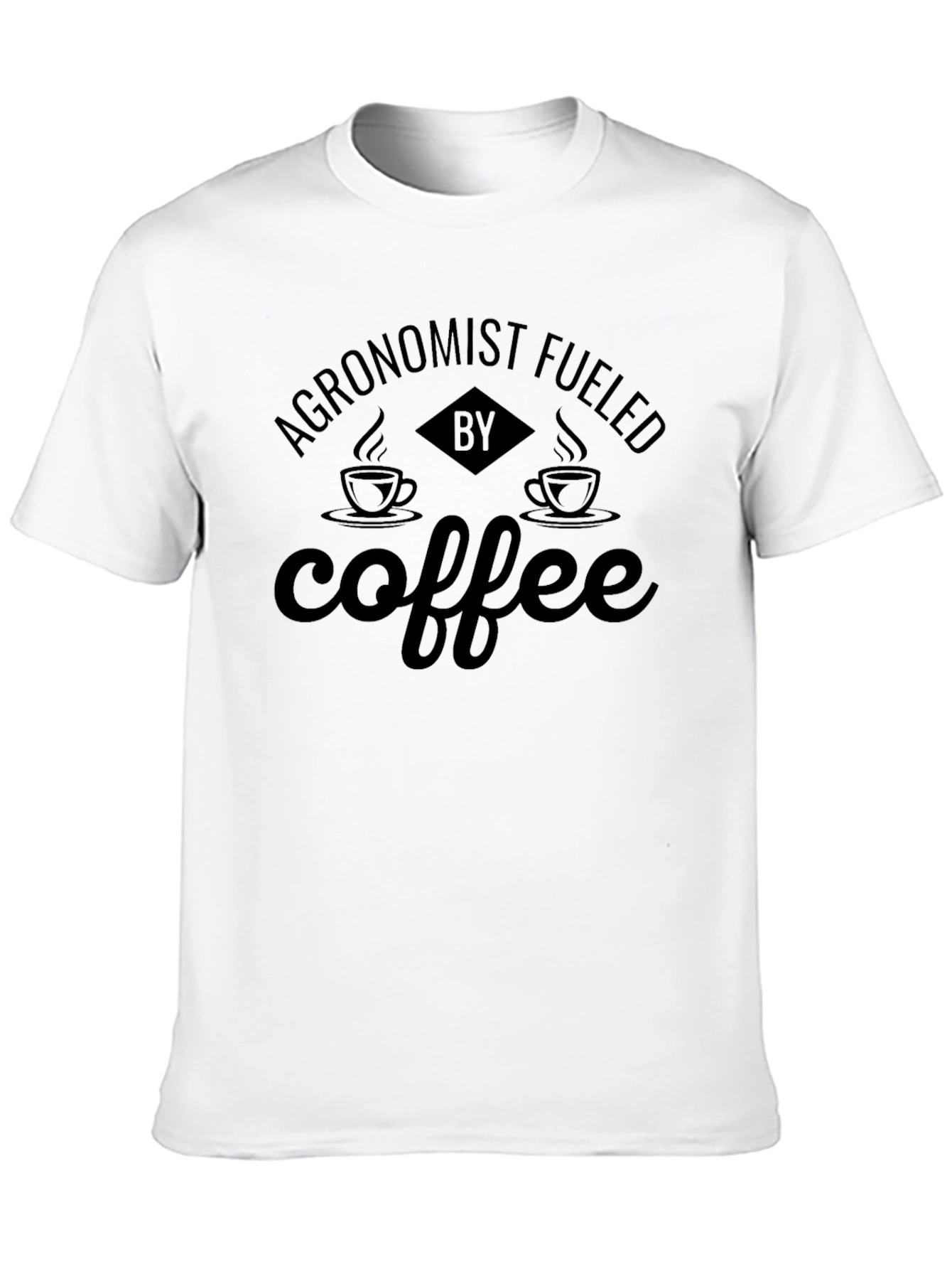 Agronomist Fueled by Coffee Black T-Shirt