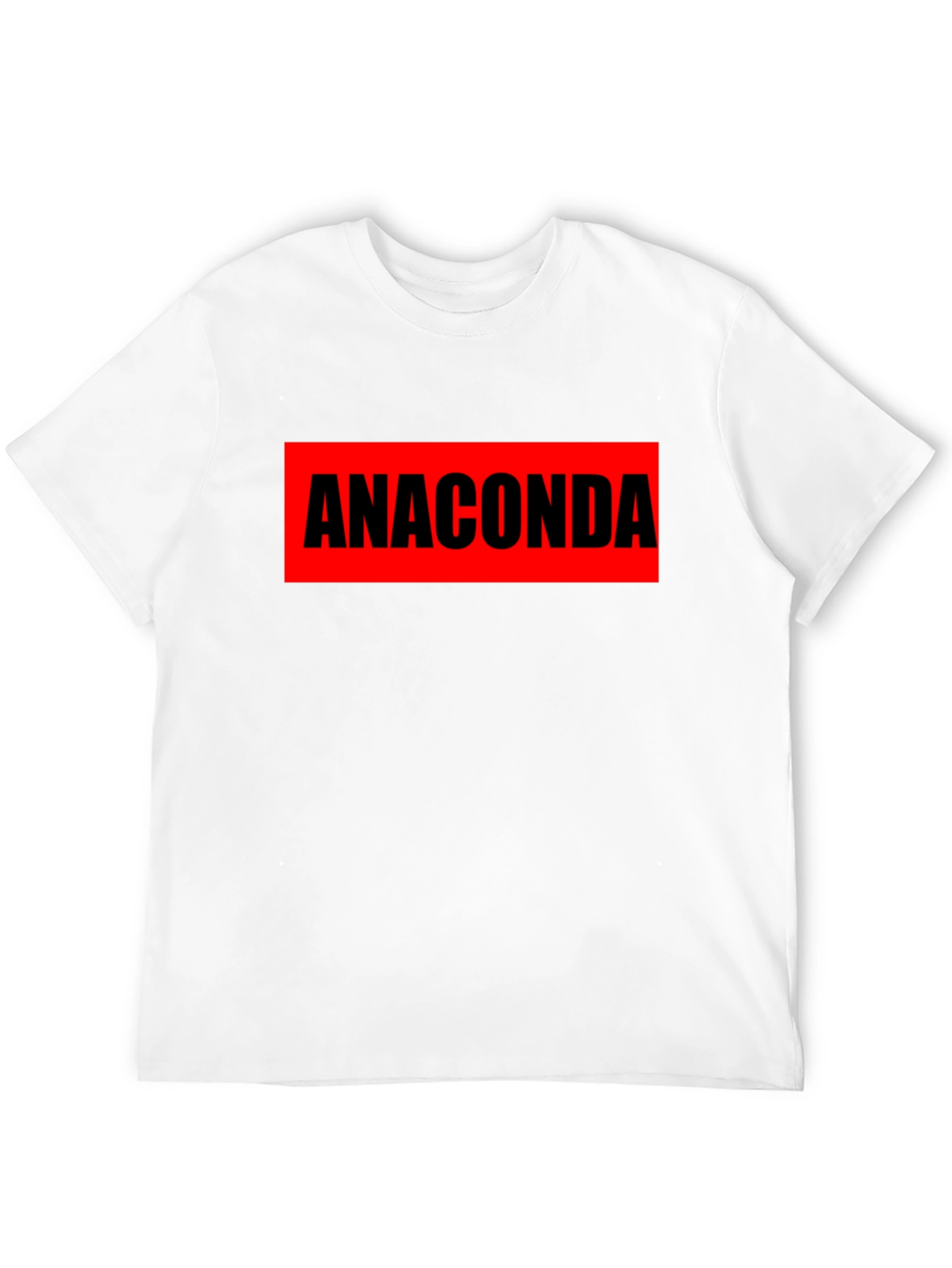 Anaconda Graphic T-Shirt - Bold Red & Black Design