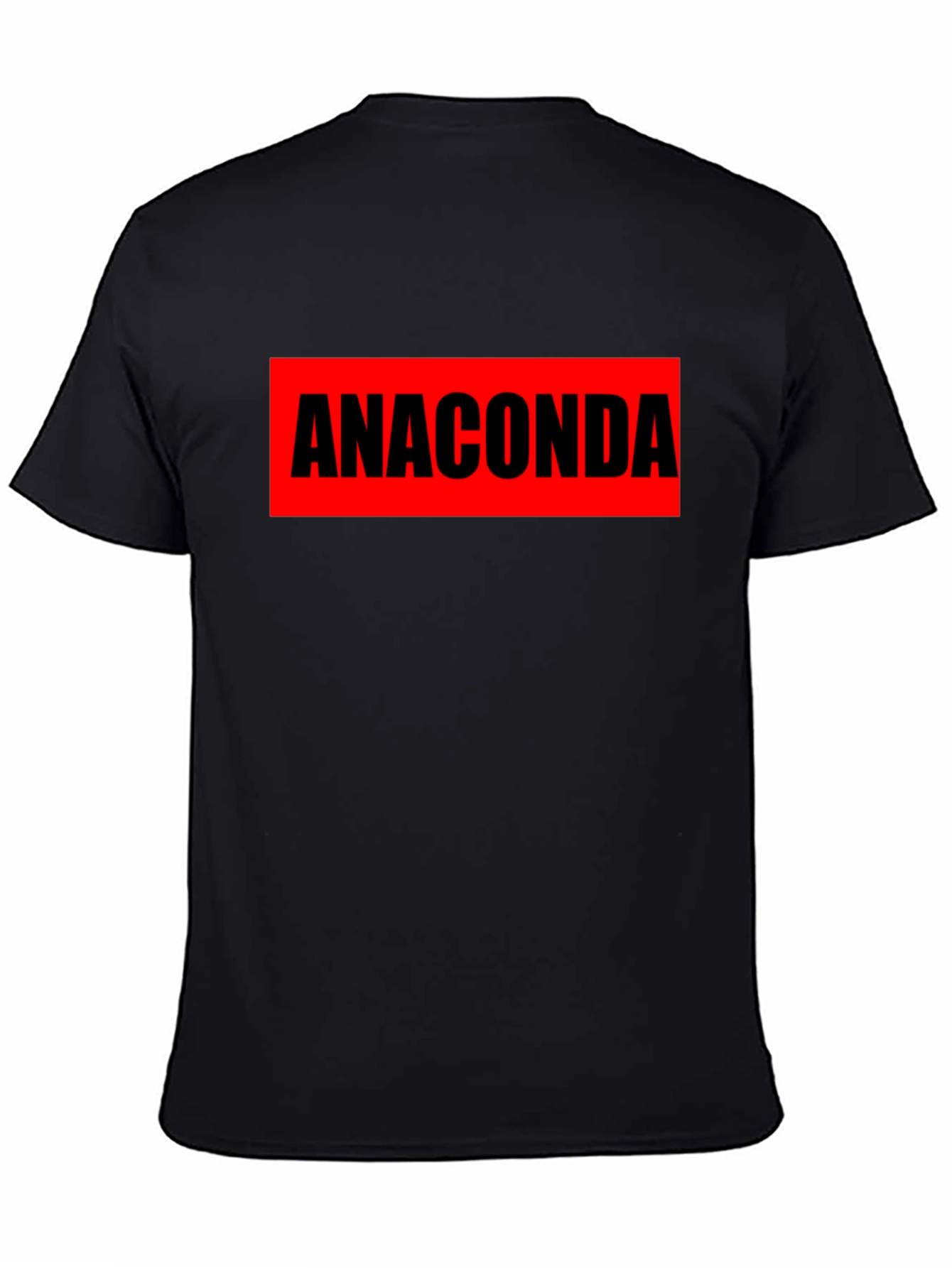 Anaconda Graphic T-Shirt - Bold Red & Black Design