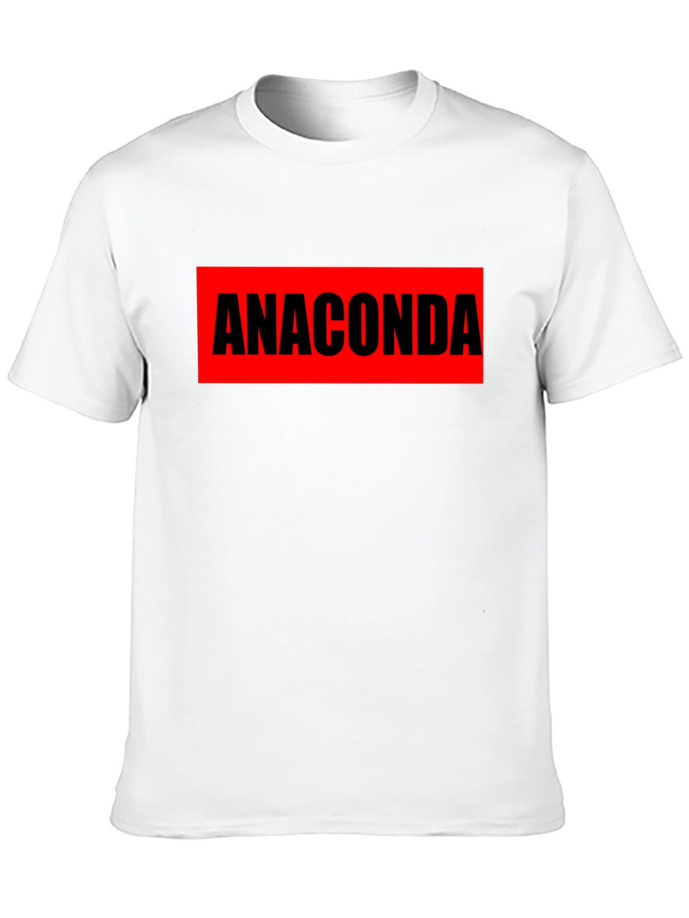 Anaconda Graphic T-Shirt - Bold Red & Black Design