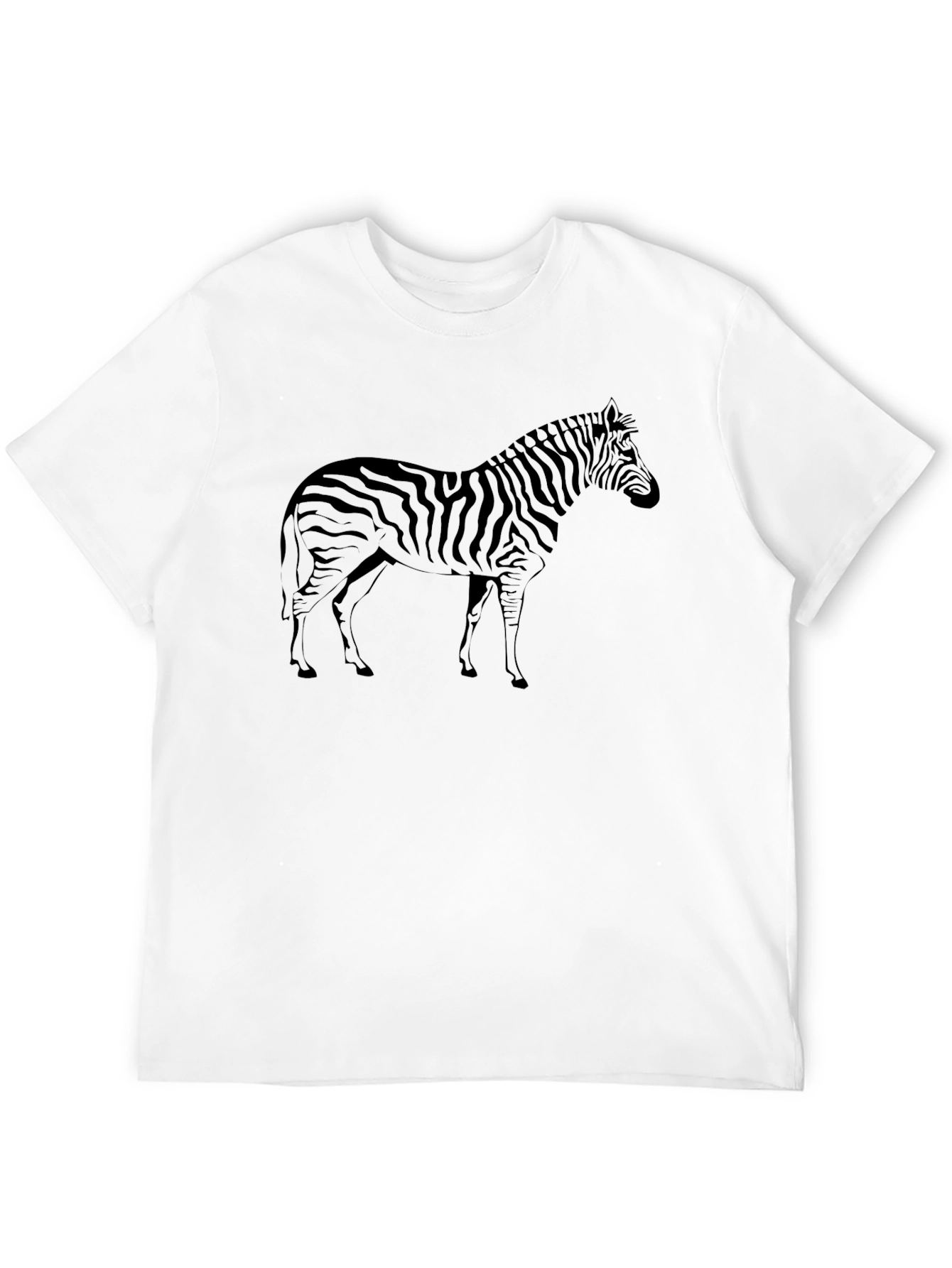 Zebra Graphic Black T-Shirt