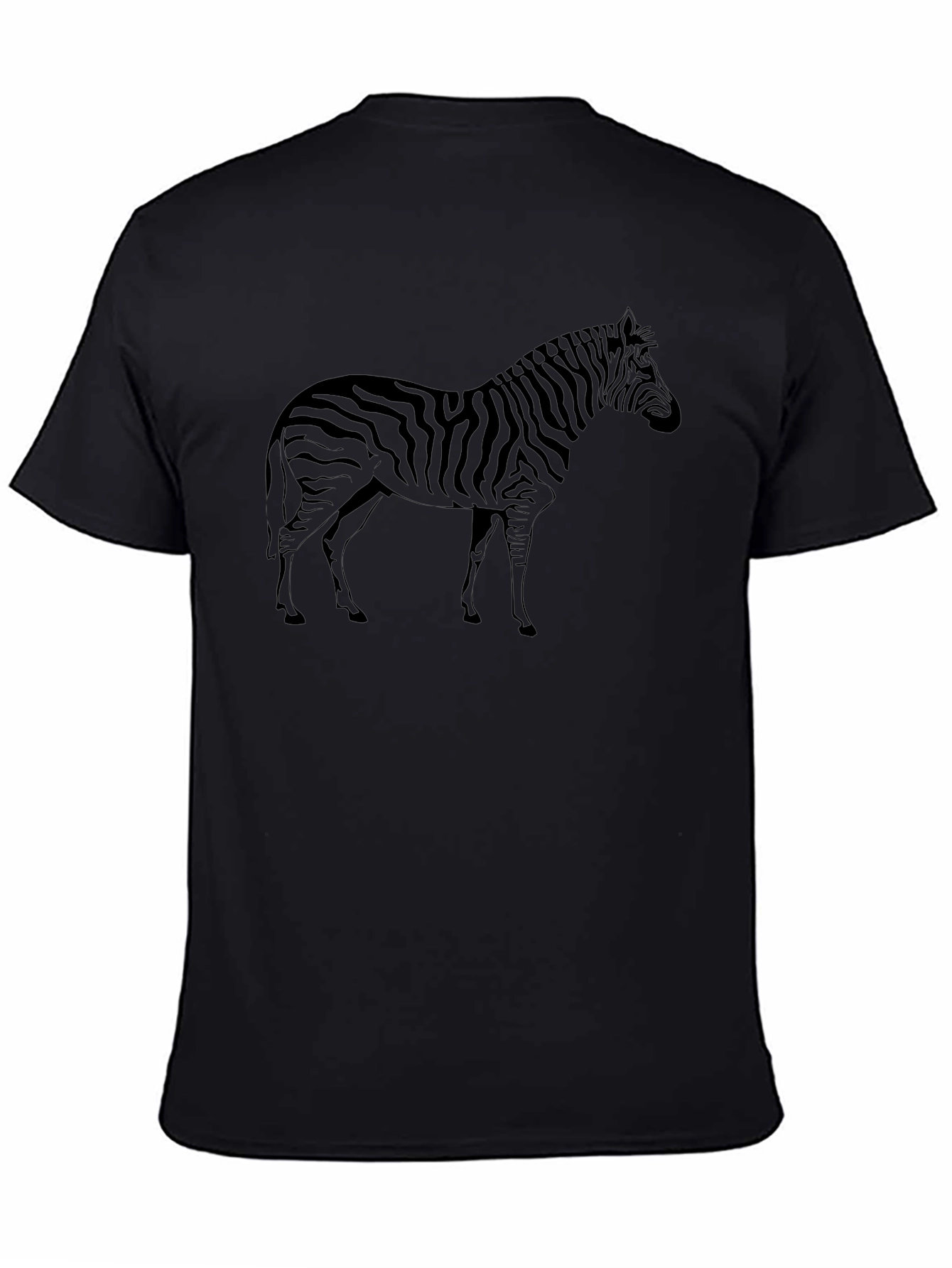 Zebra Graphic Black T-Shirt