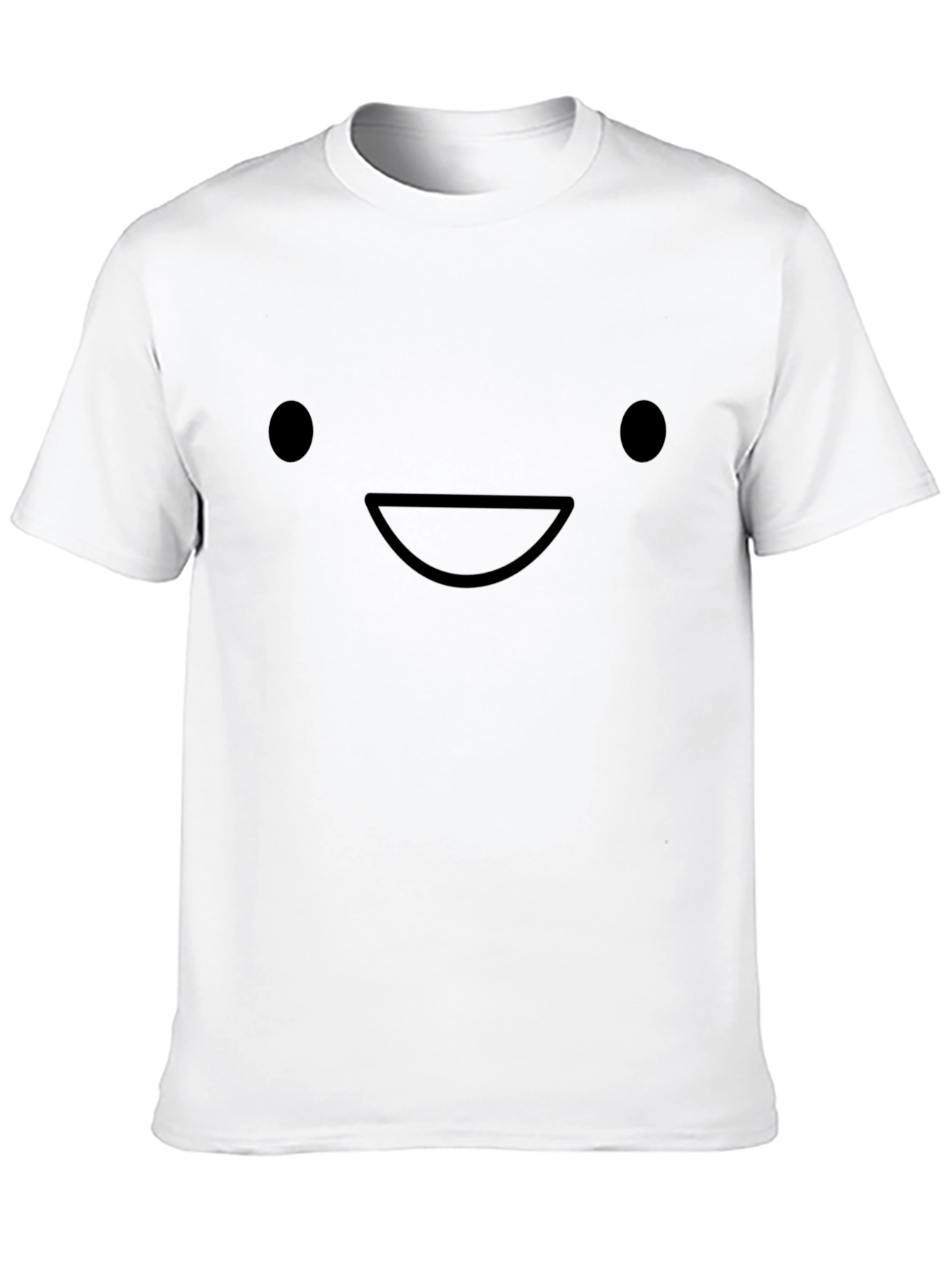 Smiley Face Graphic Black T-Shirt