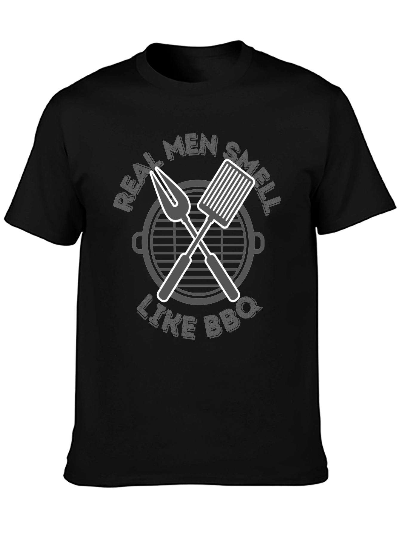 Real Men Smell Like BBQ Graphic T-Shirt