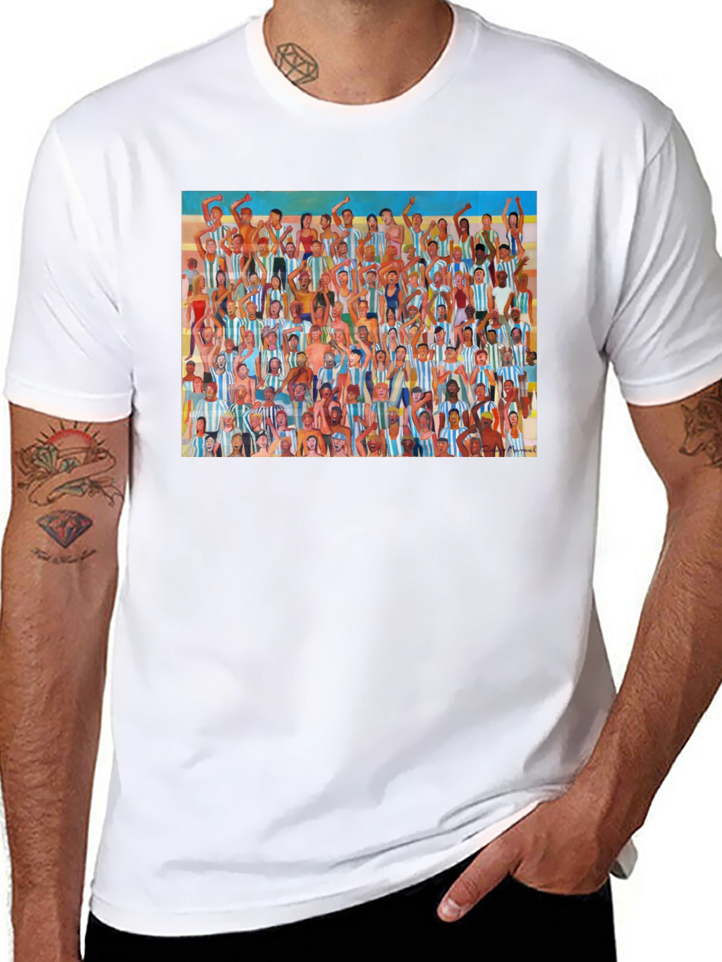 Argentina Soccer Fans Graphic T-Shirt