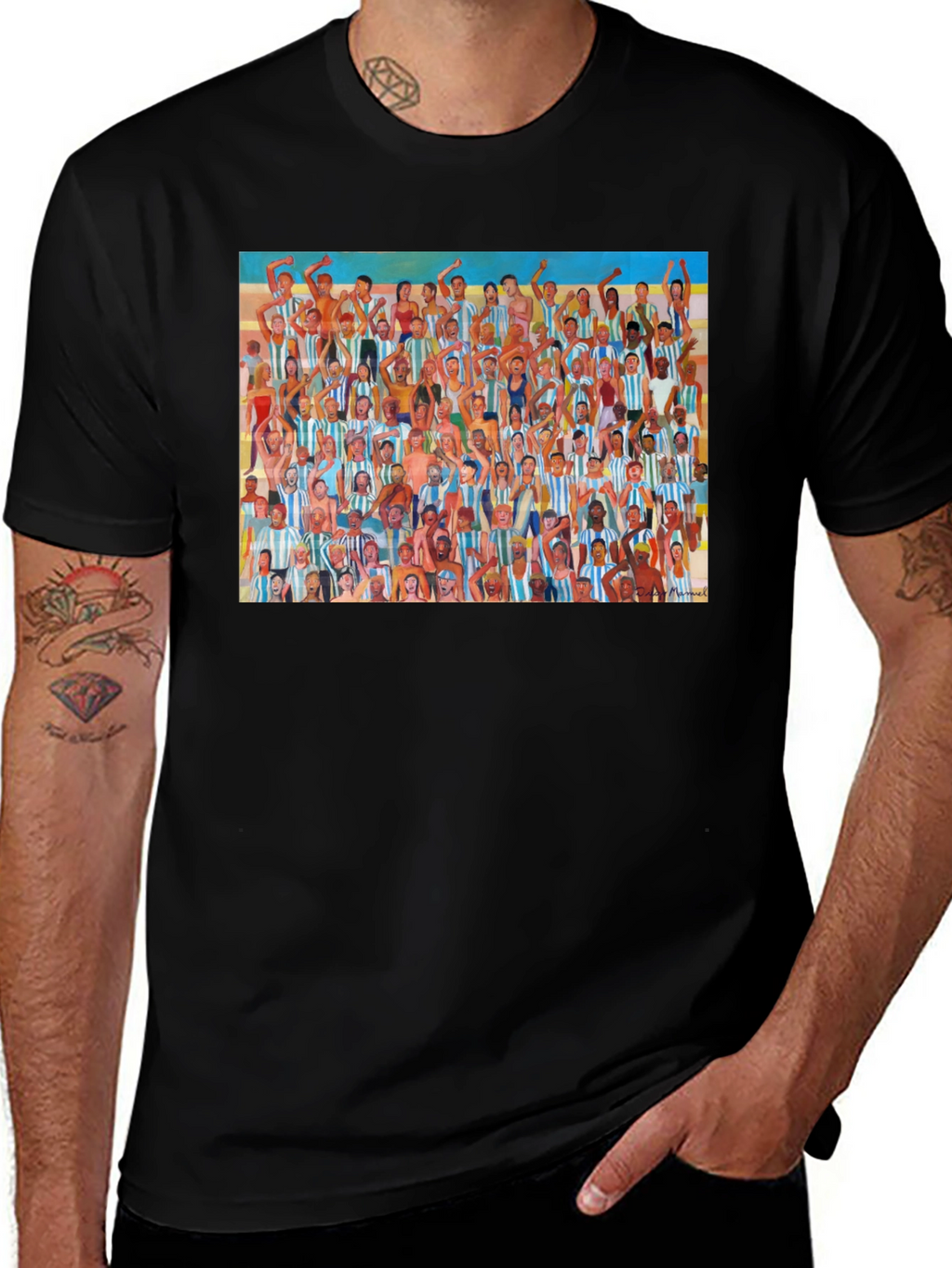 Argentina Soccer Fans Graphic T-Shirt