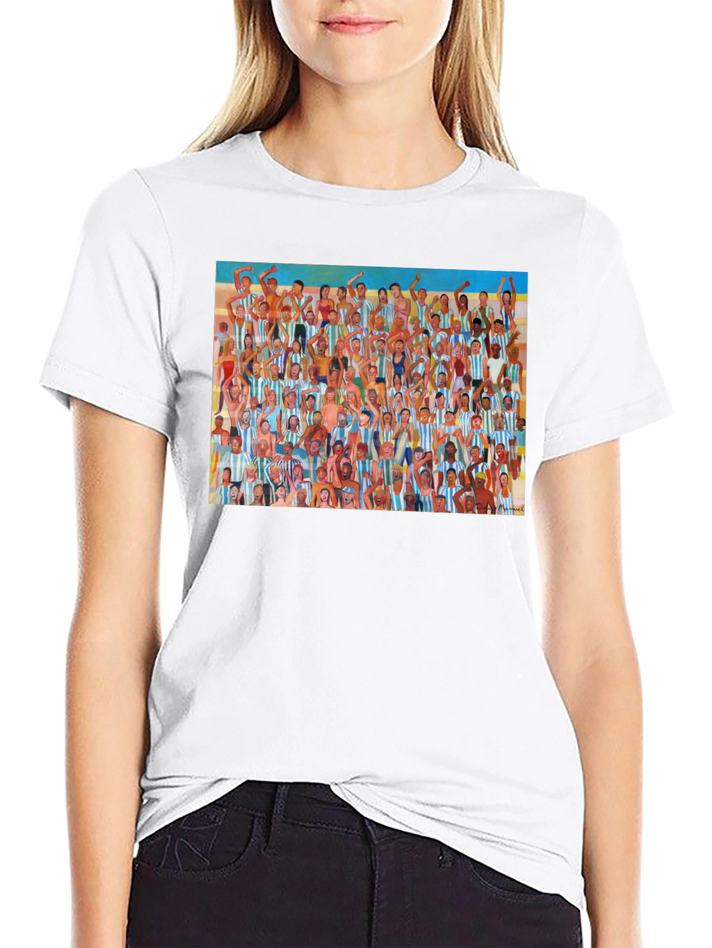Argentina Soccer Fans Graphic T-Shirt