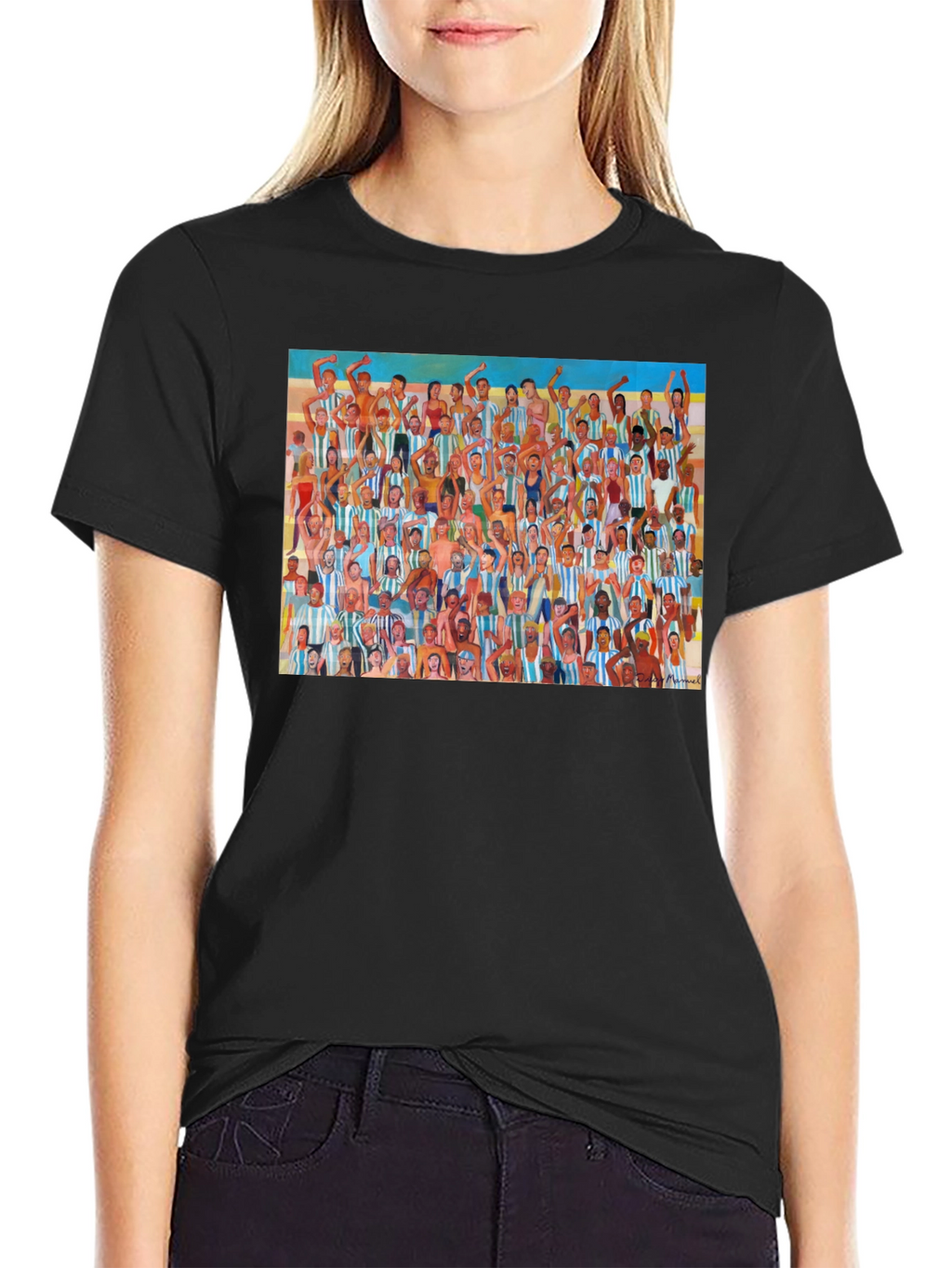Argentina Soccer Fans Graphic T-Shirt