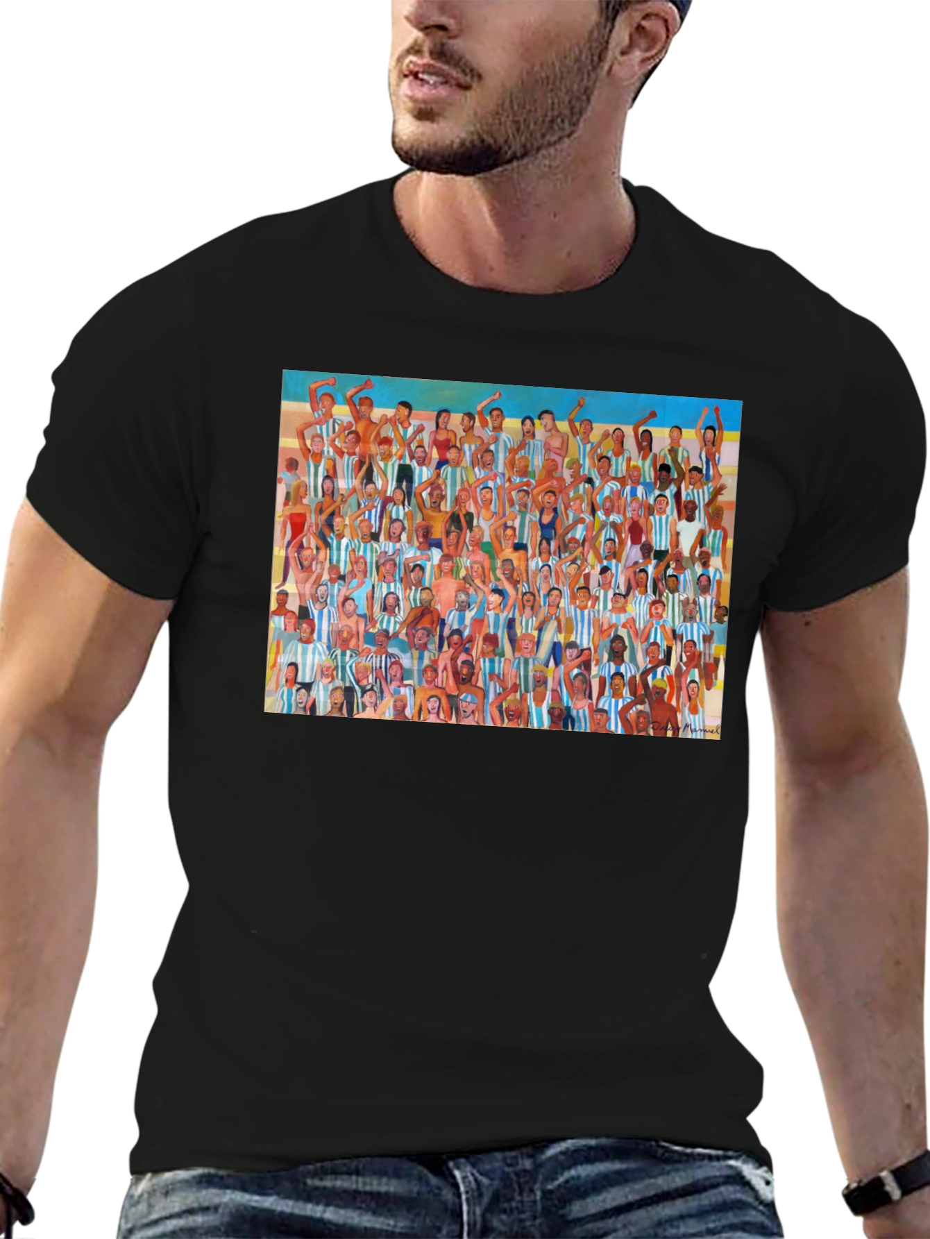 Argentina Soccer Fans Graphic T-Shirt