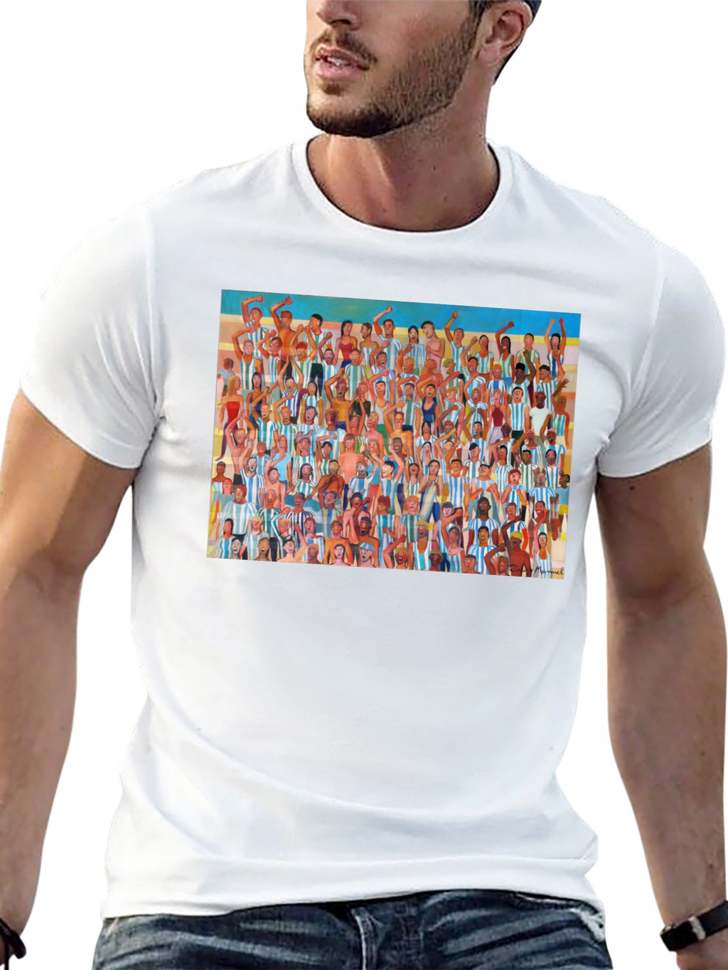 Argentina Soccer Fans Graphic T-Shirt