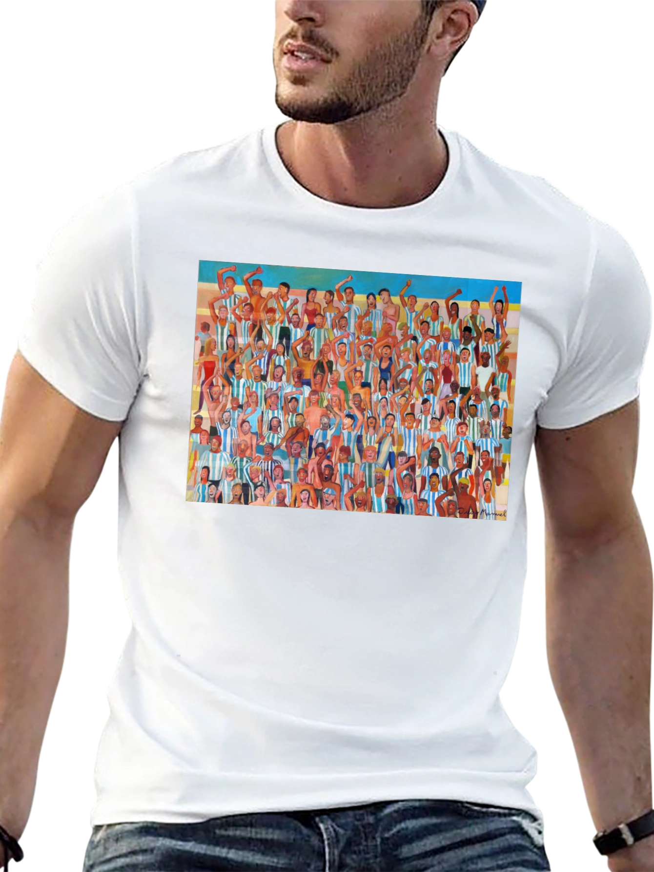 Argentina Soccer Fans Graphic T-Shirt