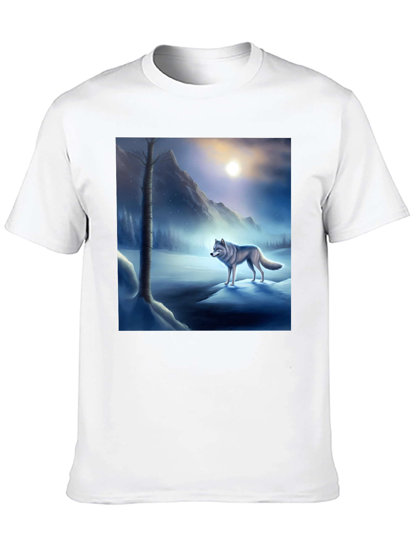 Wolf Moon Black T-Shirt