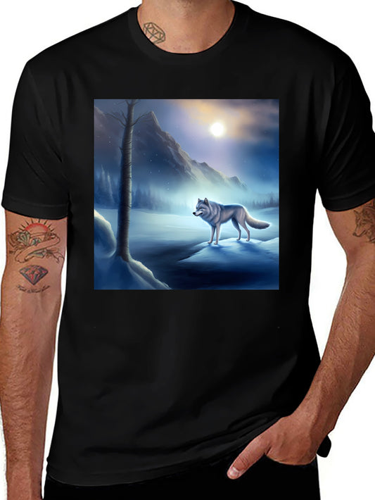 Wolf Moon Black T-Shirt