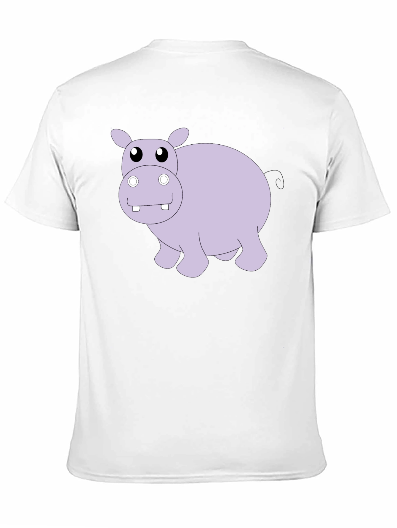 Hippo Graphic Tee - Black Cotton Casual Shirt