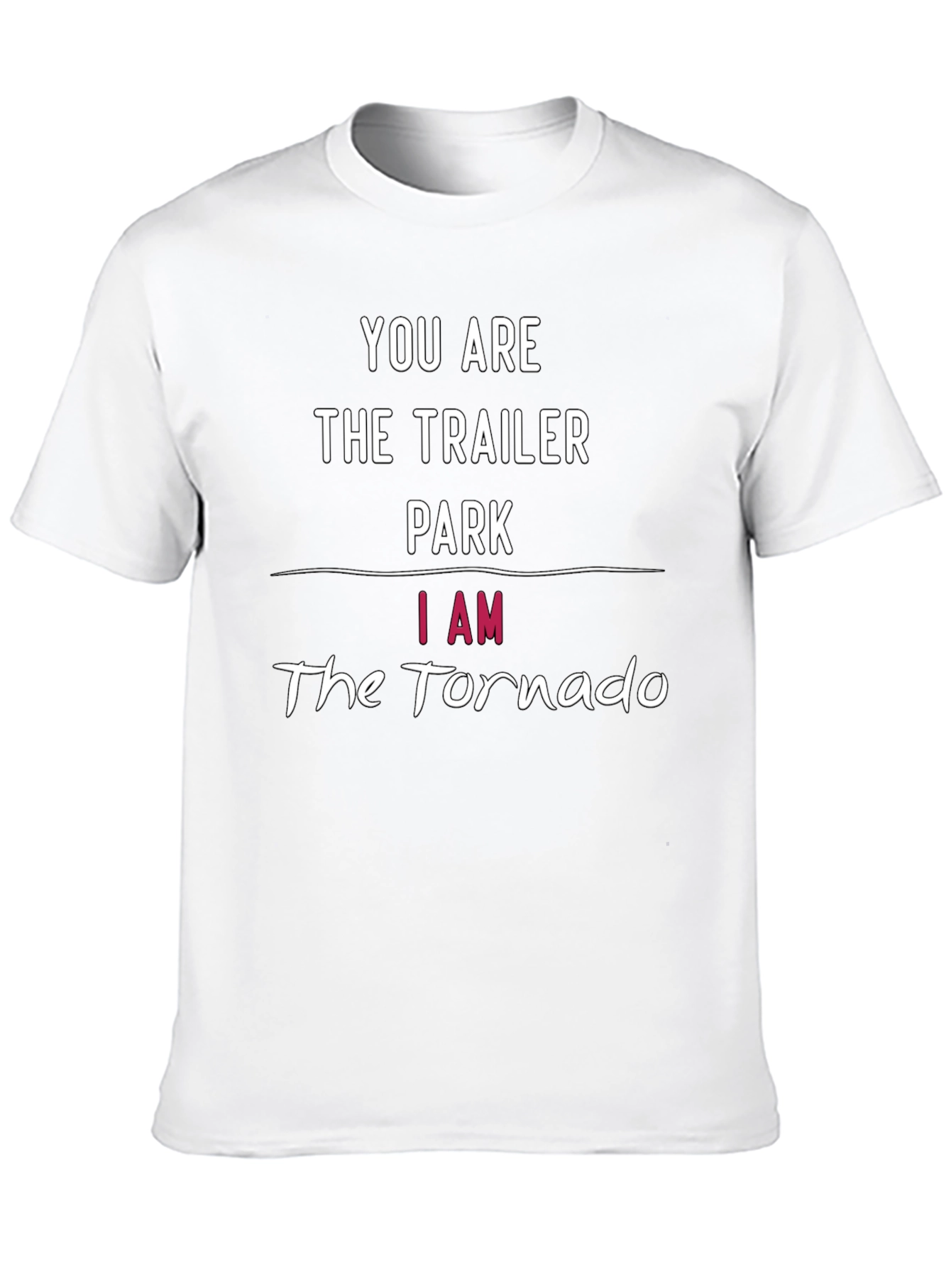 Trailer Park vs Tornado Funny Graphic T-Shirt