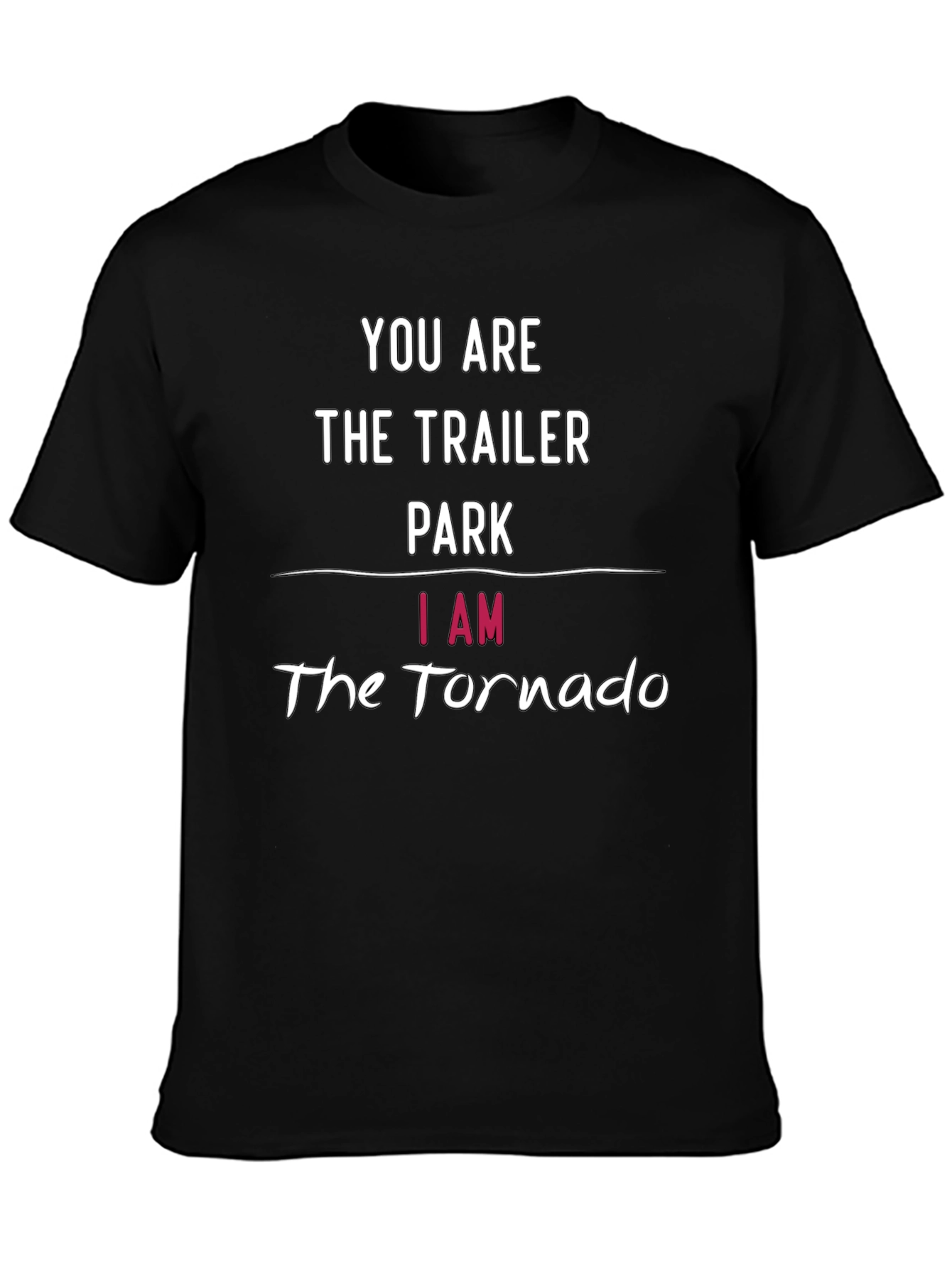 Trailer Park vs Tornado Funny Graphic T-Shirt
