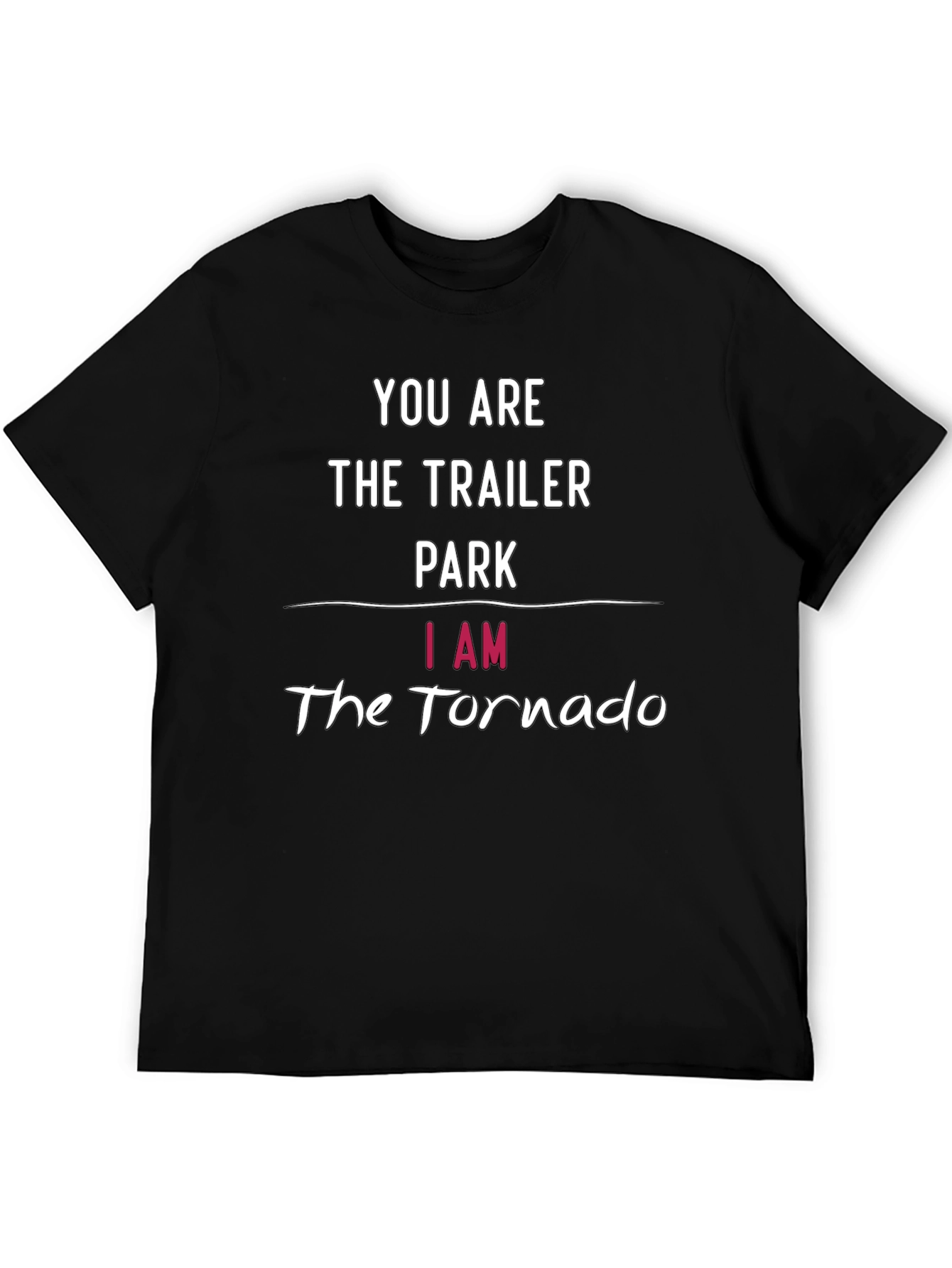 Trailer Park vs Tornado Funny Graphic T-Shirt