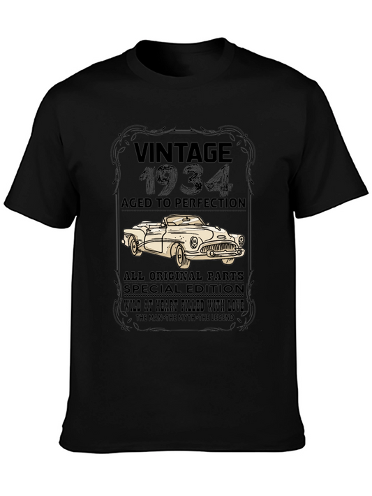 Vintage 1934 Car T-Shirt - Aged to Perfection
