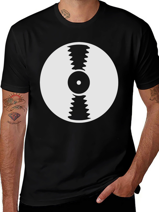 Retro Vinyl Record Graphic T-Shirt - Classic Style